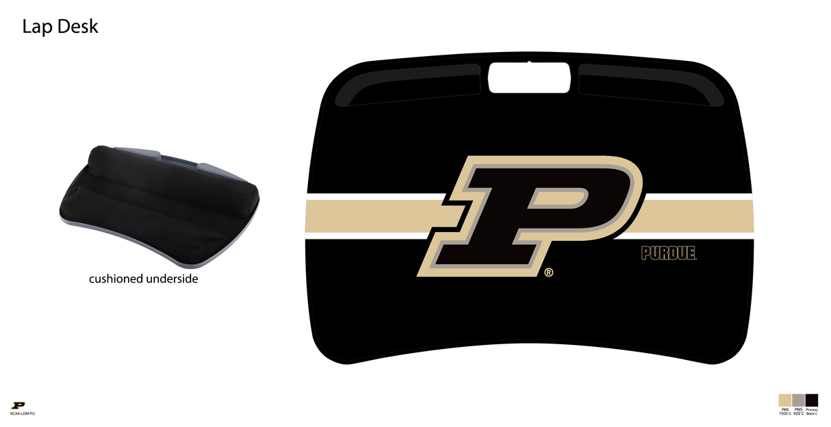 Purdue Boilermakers NCAA Portable Lap Desk with Memory Foam