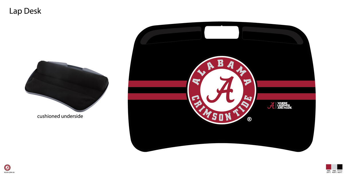 Alabama Crimson Tide NCAA Portable Lap Desk with Memory Foam
