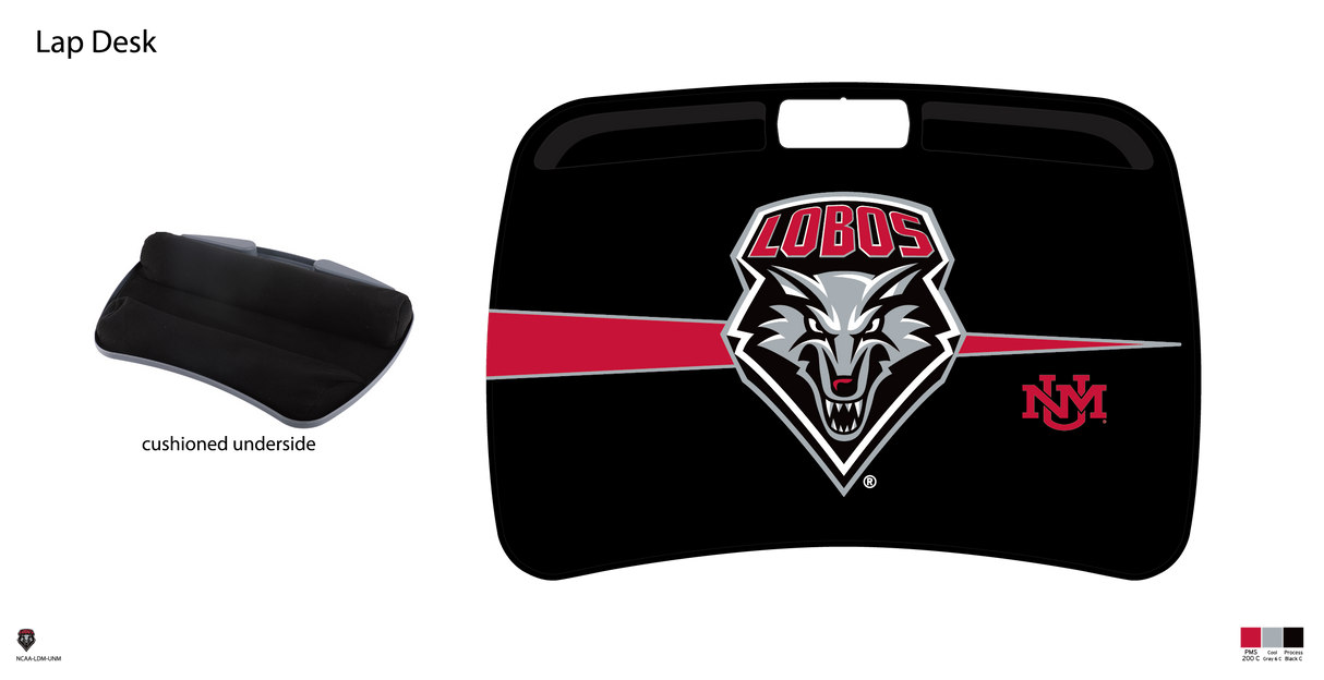 New Mexico Lobos NCAA Portable Lap Desk with Memory Foam