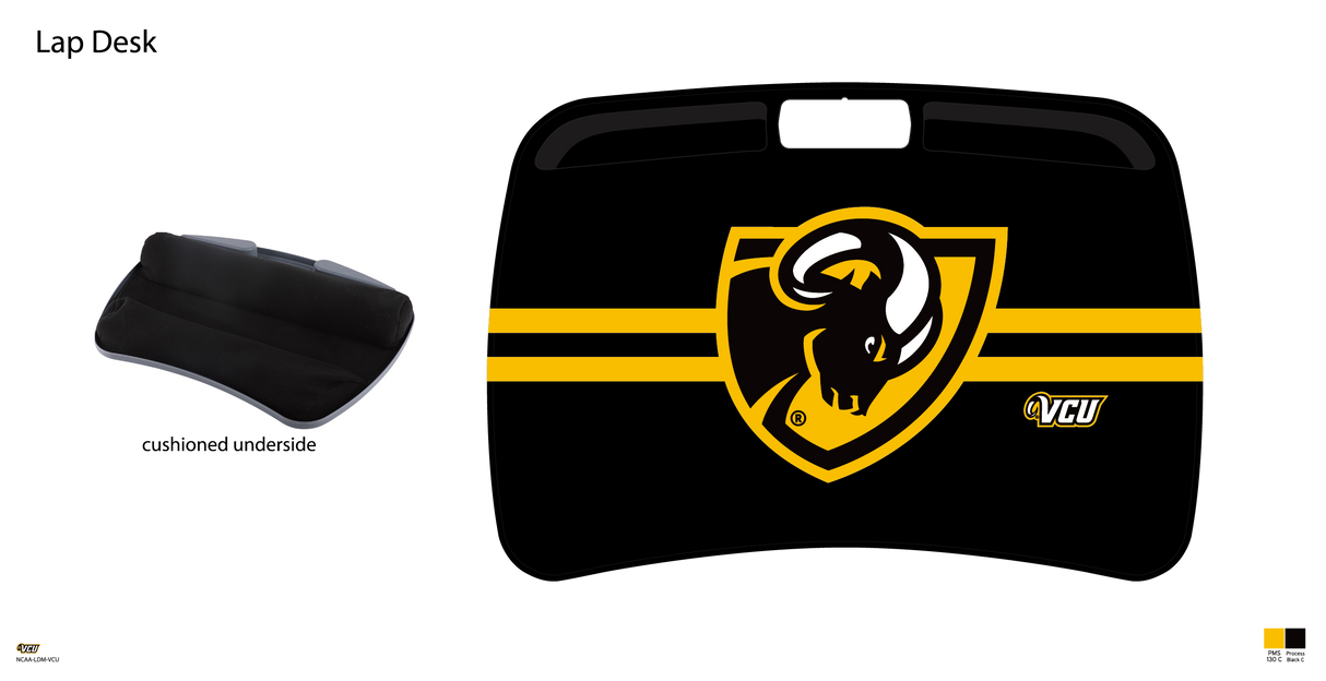 VCU Rams NCAA Portable Lap Desk with Memory Foam