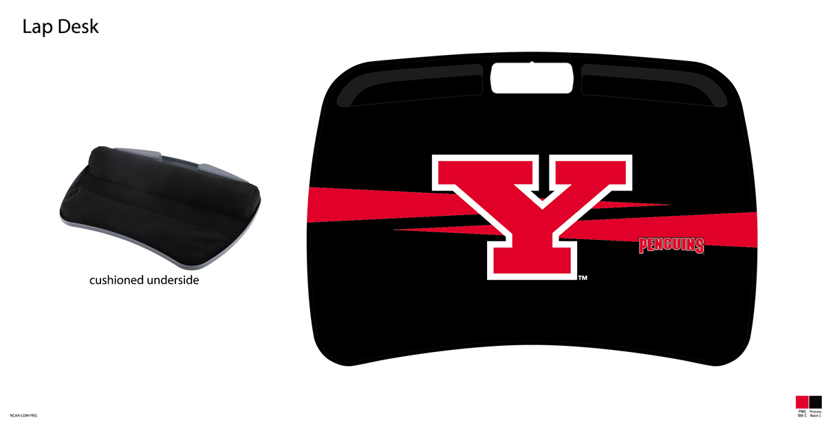 Youngstown State University NCAA Portable Lap Desk with Memory Foam