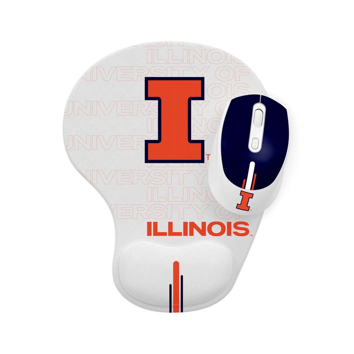 Illinois Fighting Illini Collegiate Mouse + Mousepad