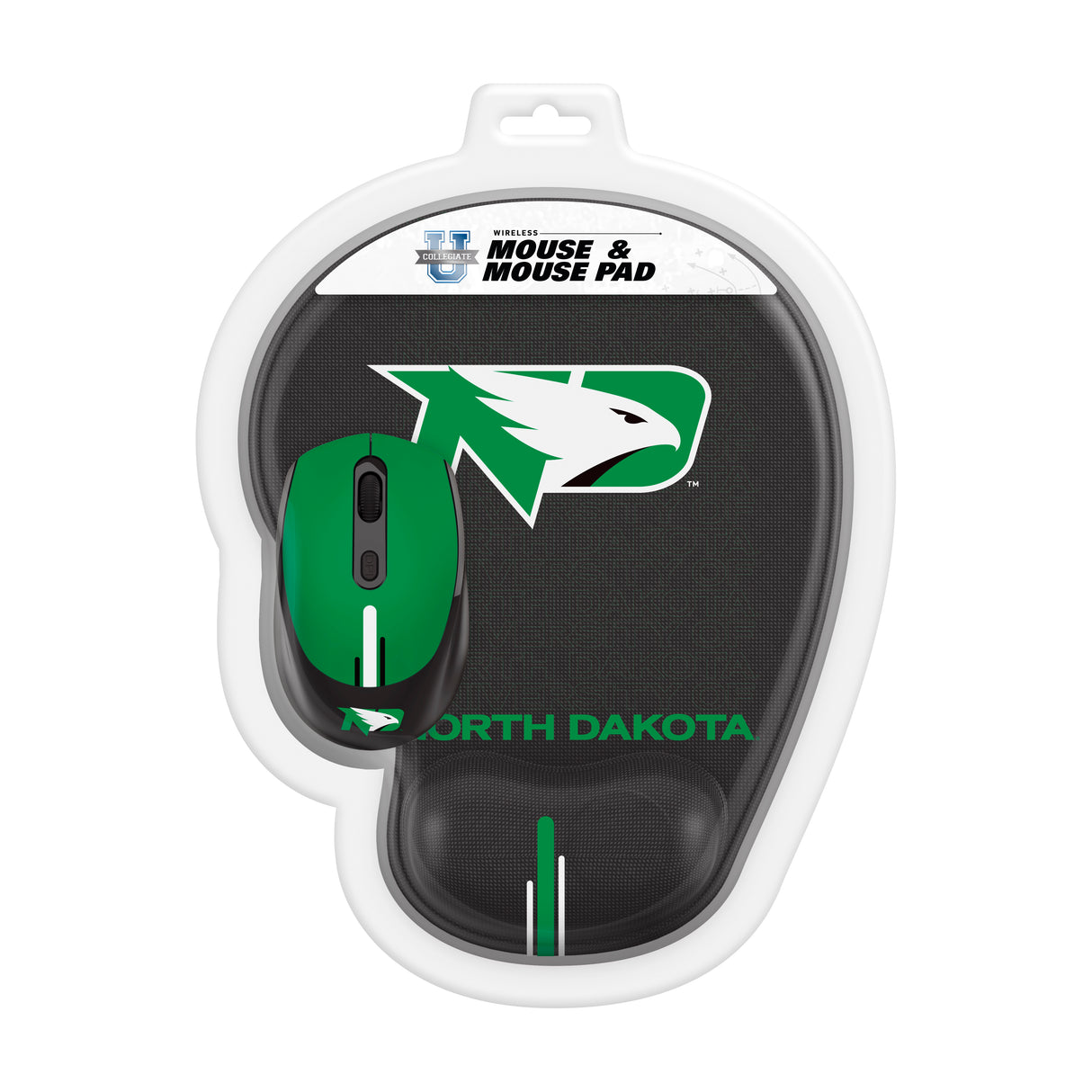 North Dakota, University of Collegiate Mouse + Mousepad
