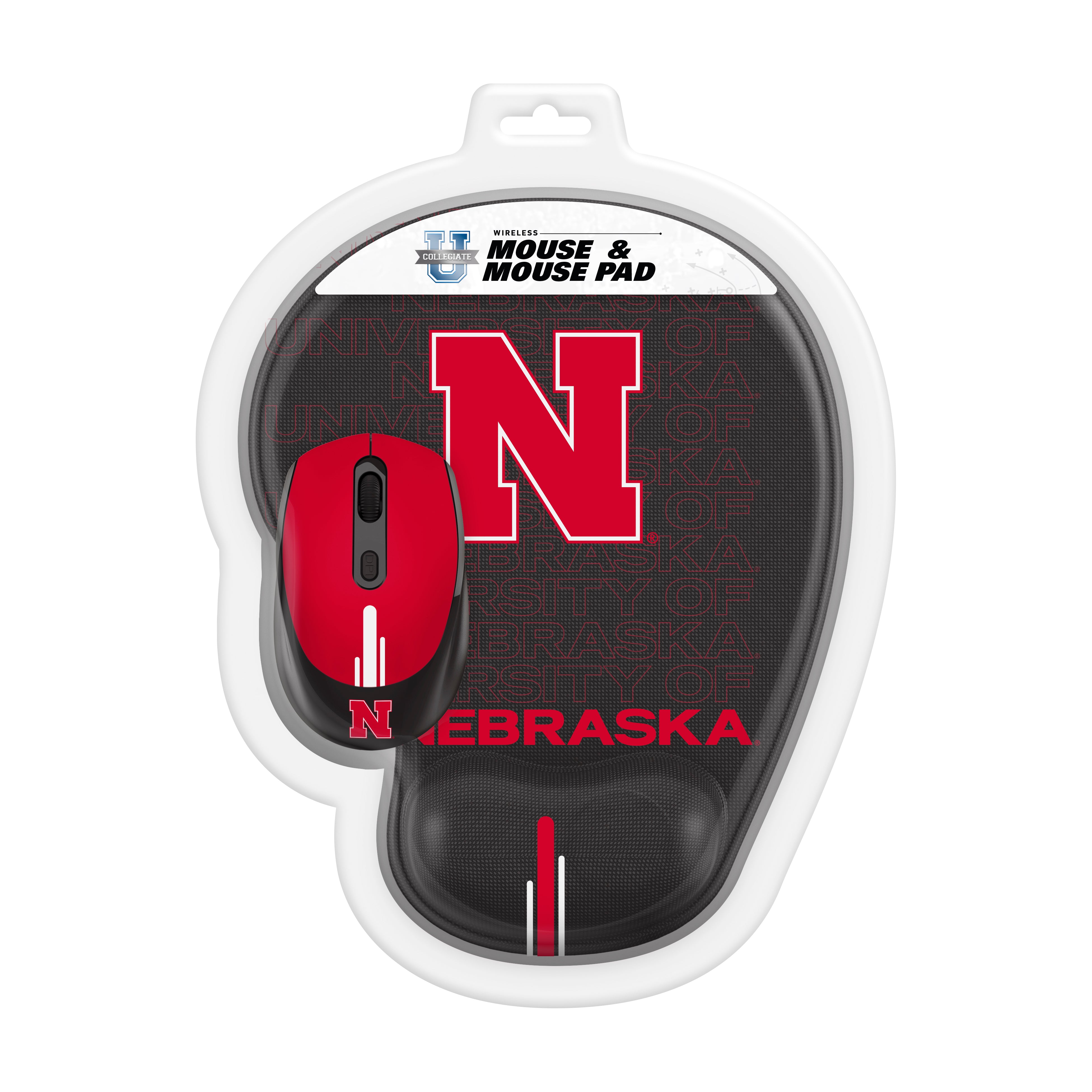 Nebraska Cornhuskers Collegiate Mouse + Mousepad