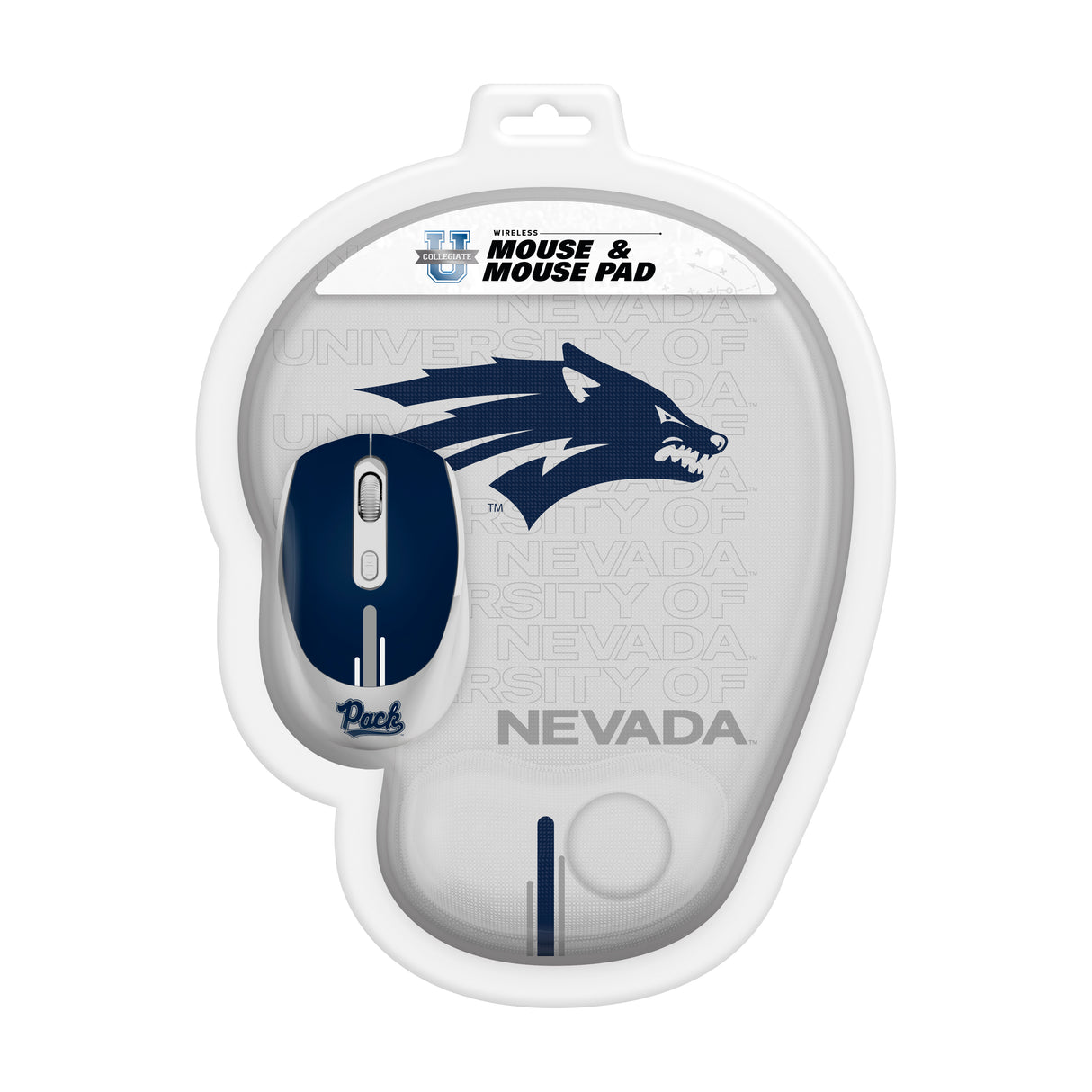 Nevada Wolf Pack Collegiate Mouse + Mousepad