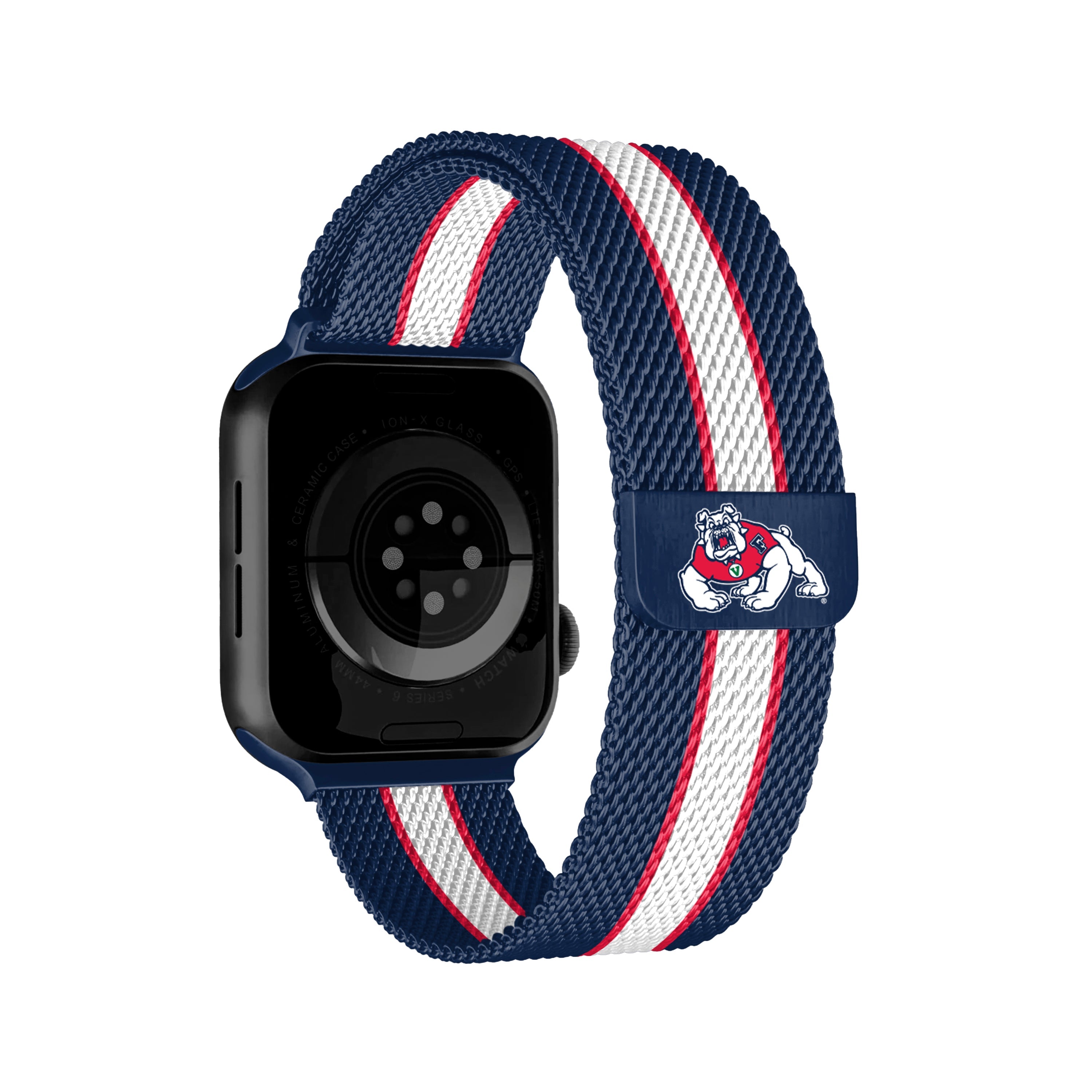 NCAA Striped Metallic Watch Band (42mm)