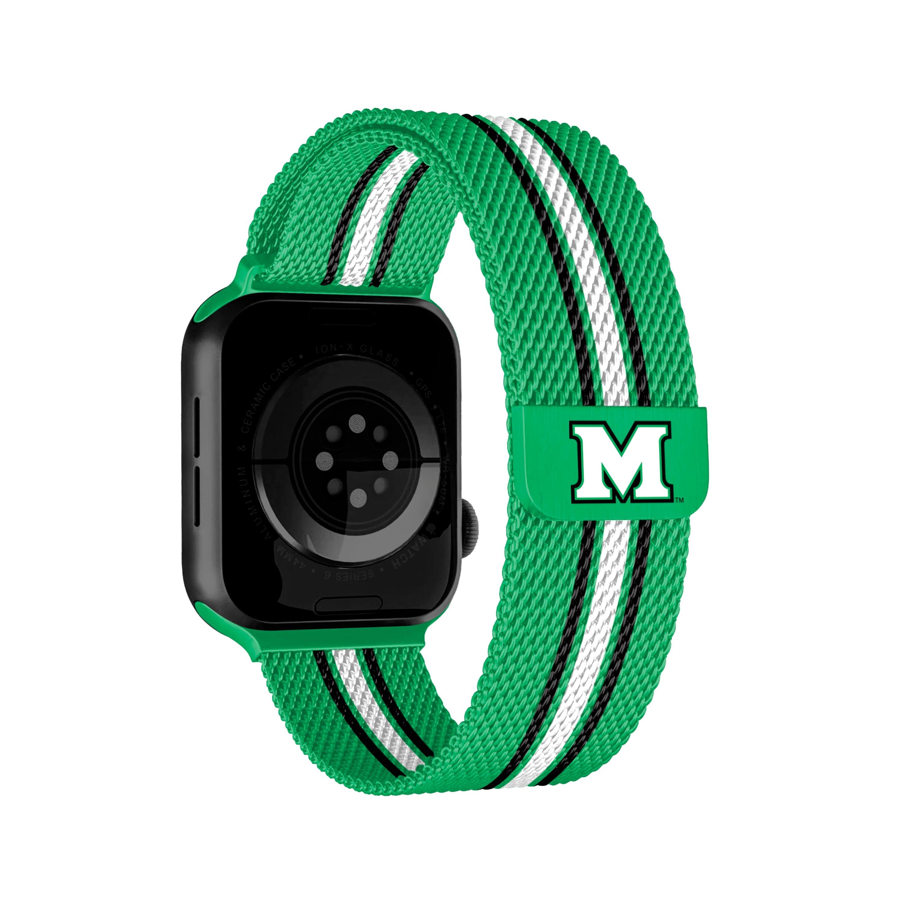 NCAA Striped Metallic Watch Band (42mm)