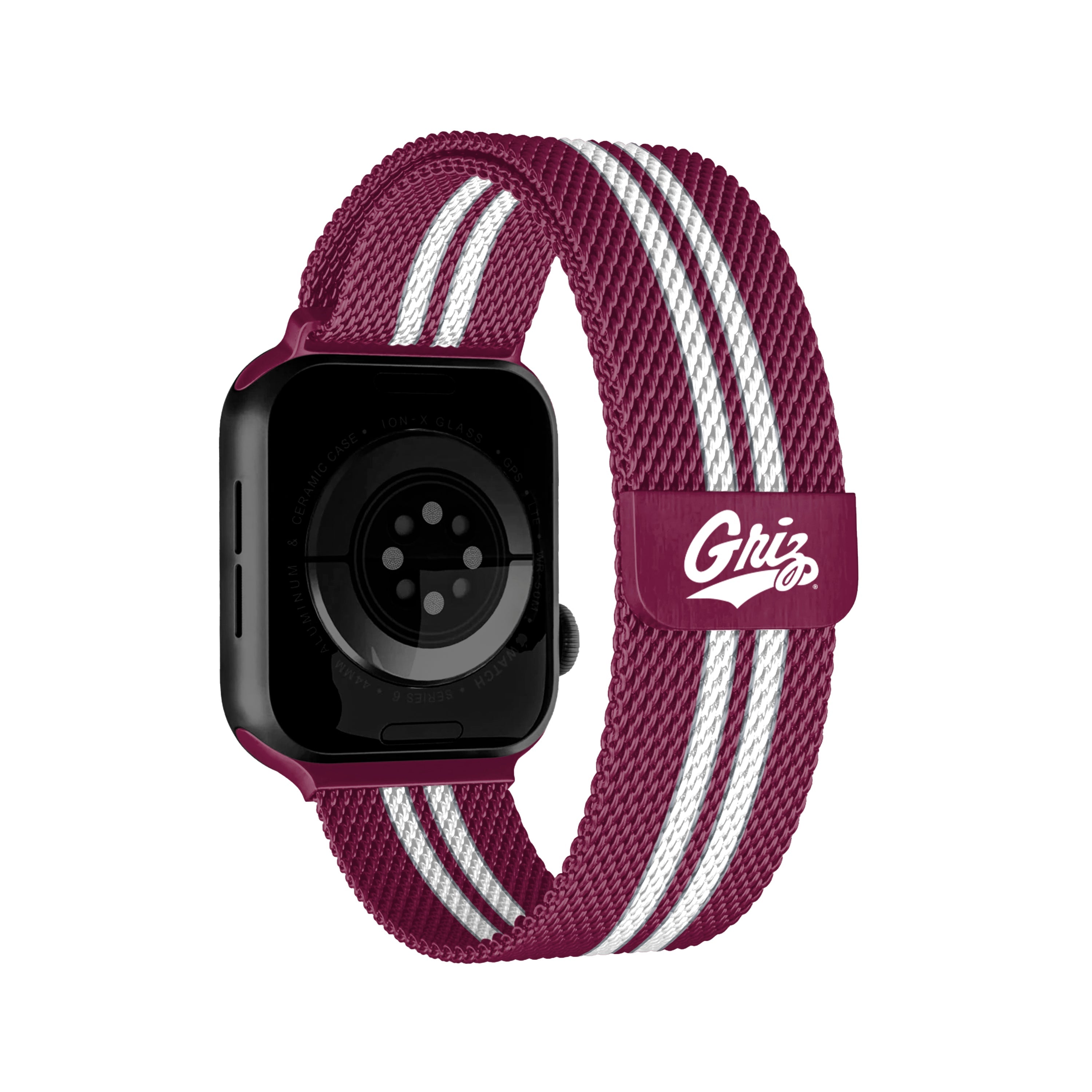 NCAA Striped Metallic Watch Band (42mm)