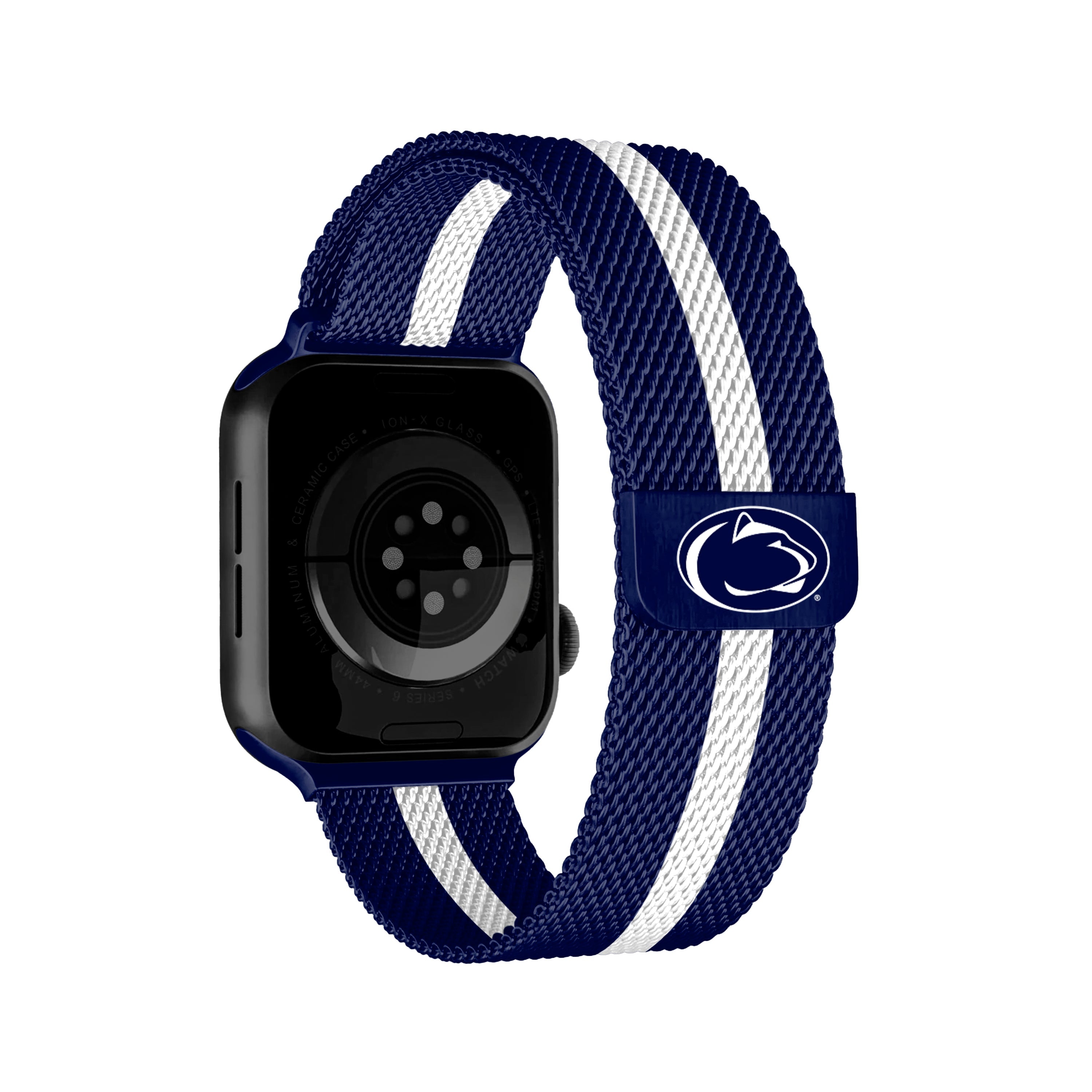 NCAA Striped Metallic Watch Band (42mm)