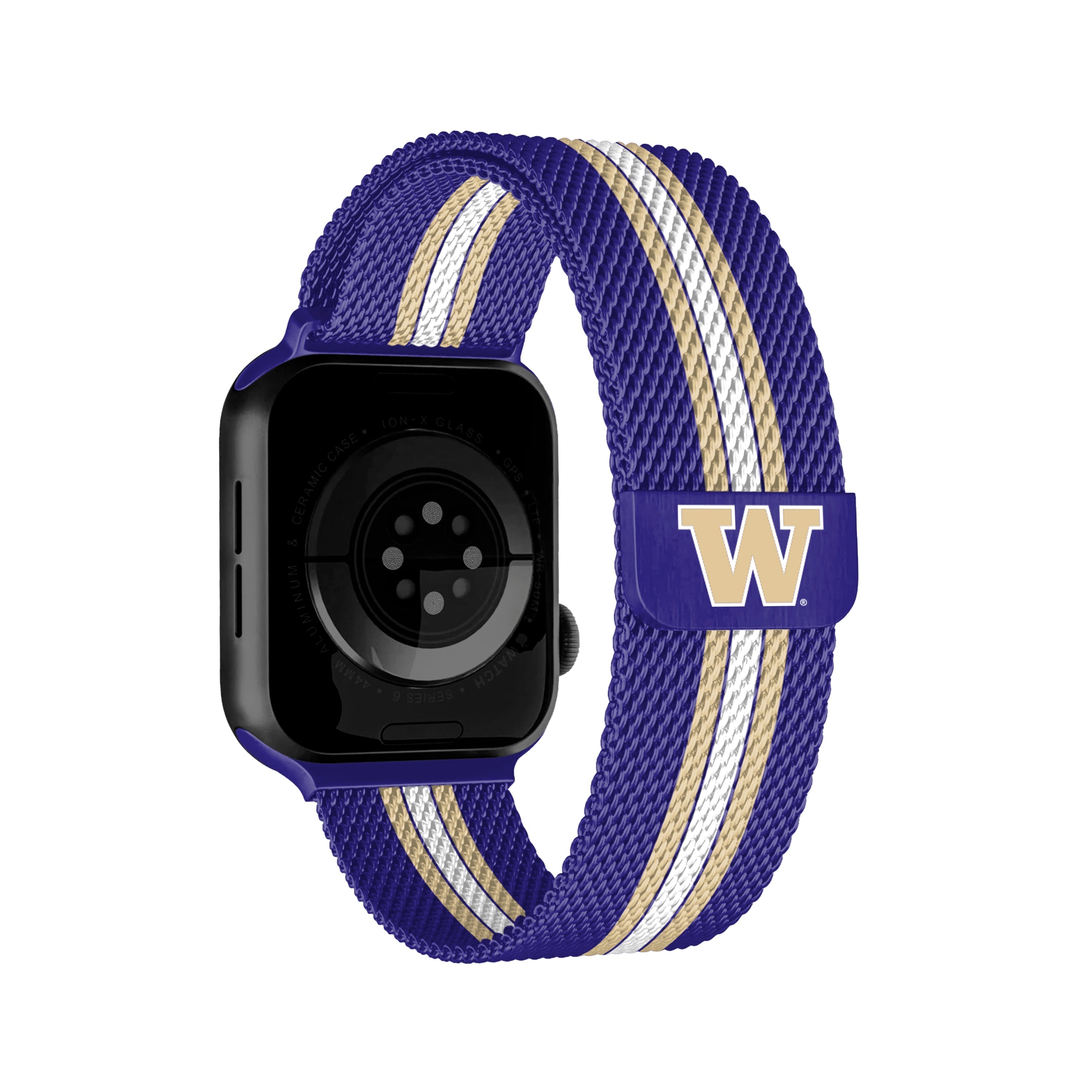 NCAA Striped Metallic Watch Band (42mm)
