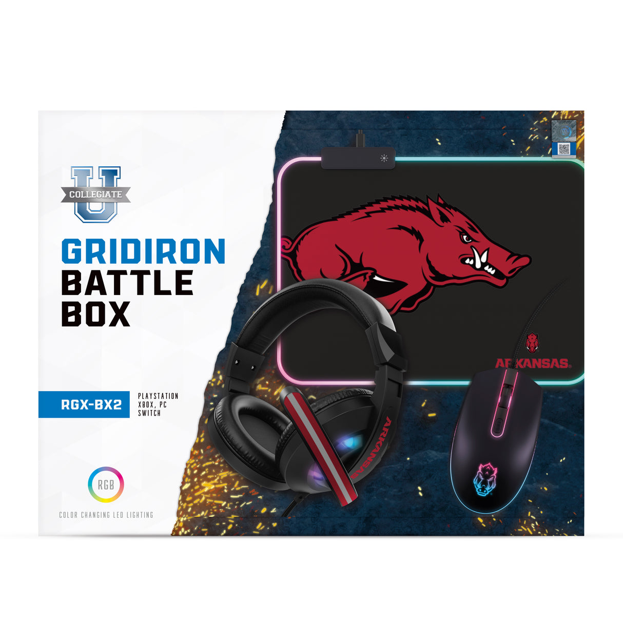 Arkansas Razorbacks NCAA Gridiron Battle Box *Limited Edition*