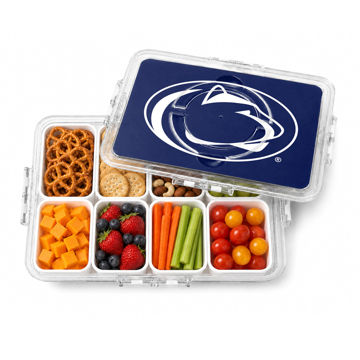 SOAR NCAA Snackle Box- 8 Compartments- Penn State Nittany Lions