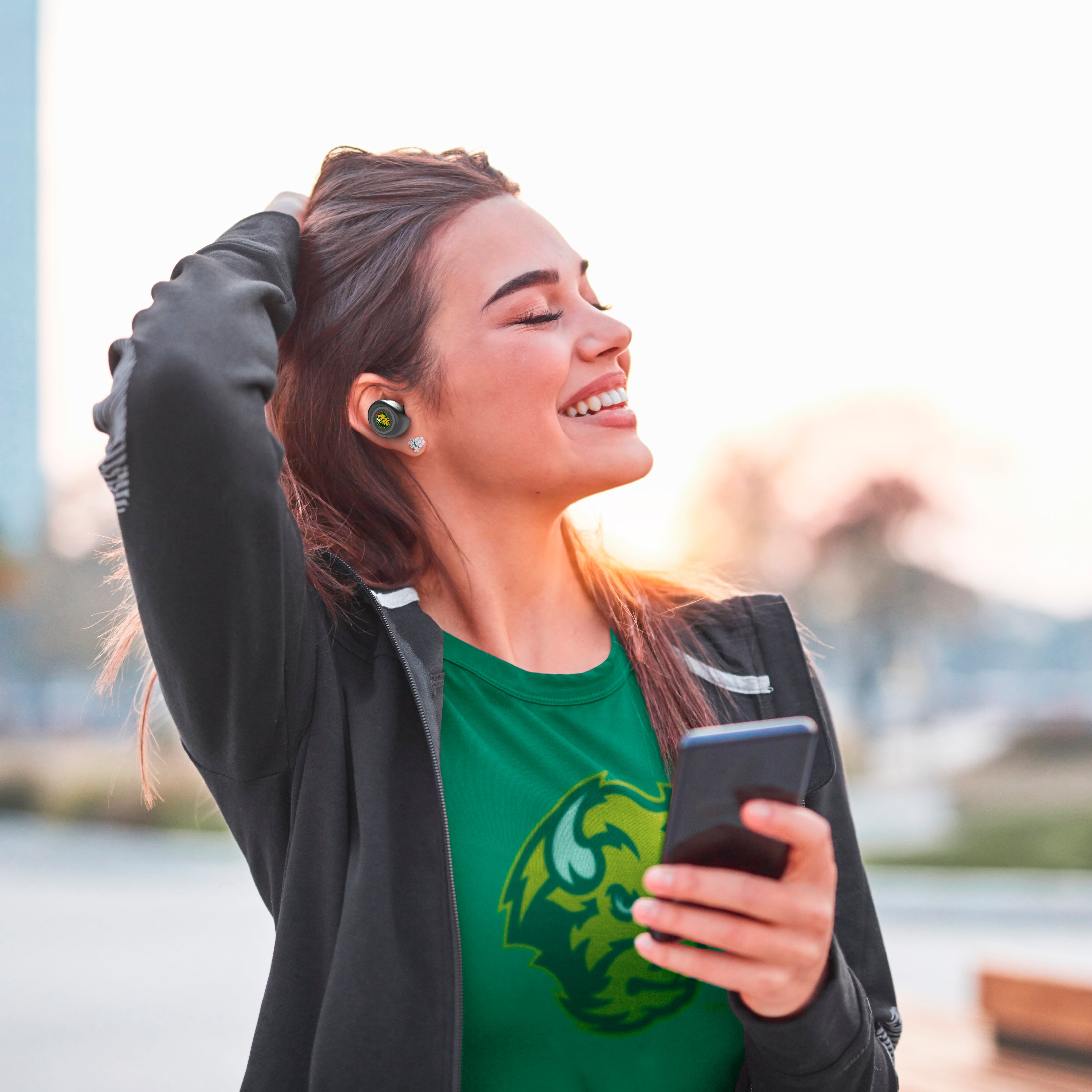 North Dakota State University Collegiate True Wireless Earbuds