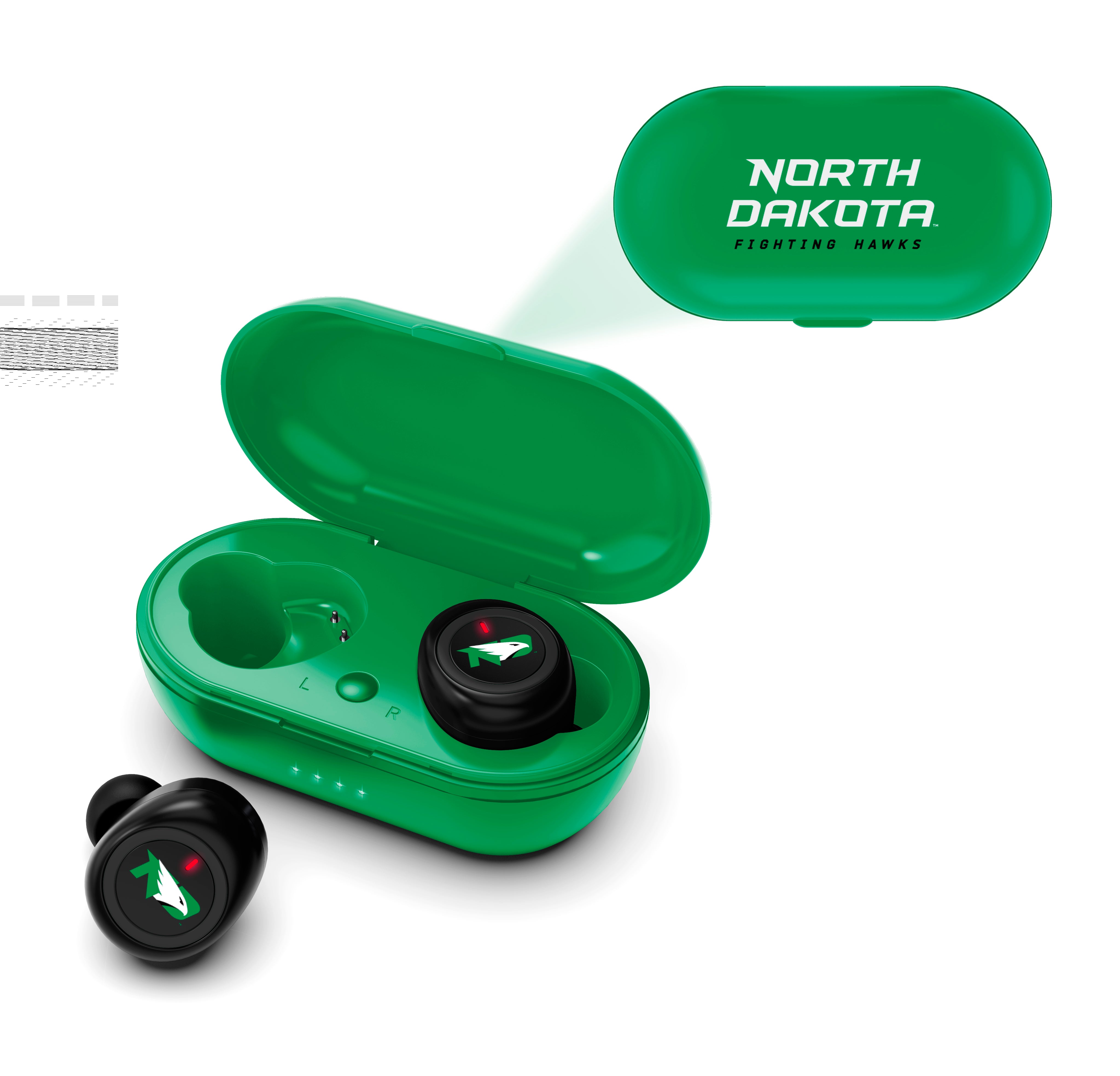 North Dakota, University of Collegiate True Wireless Earbuds