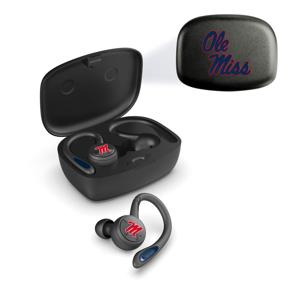 Ole Miss Rebels NCAA Sport True Wireless Earbuds