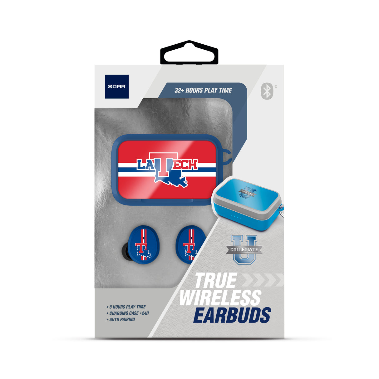 Louisiana Tech Bulldogs NCAA Wireless Sports Earbuds