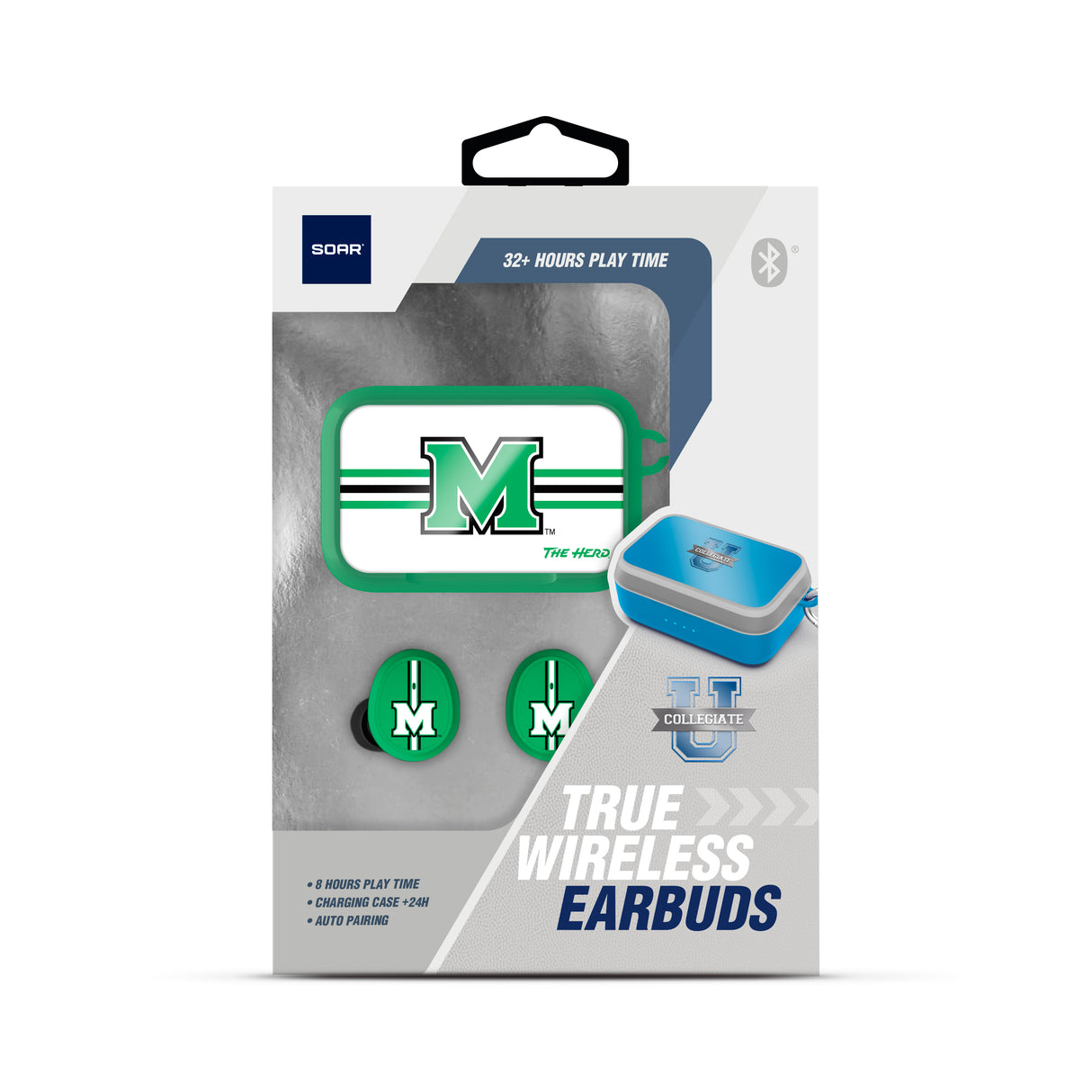 Marshall Thundering Herd NCAA Wireless Sports Earbuds