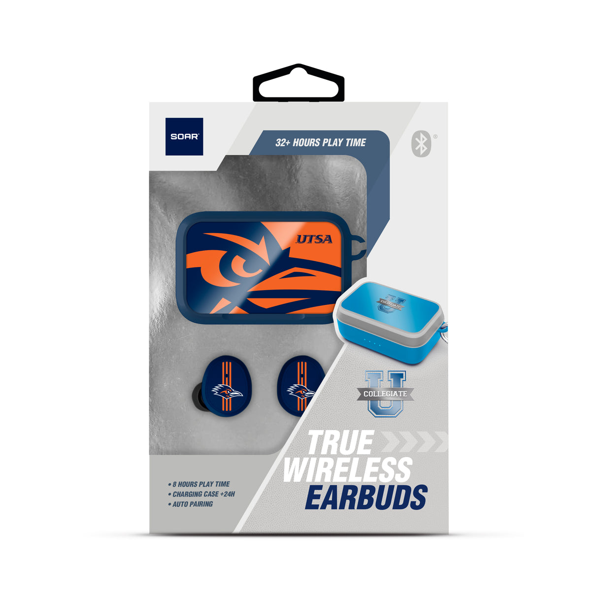 Utsa Roadrunners NCAA Wireless Sports Earbuds