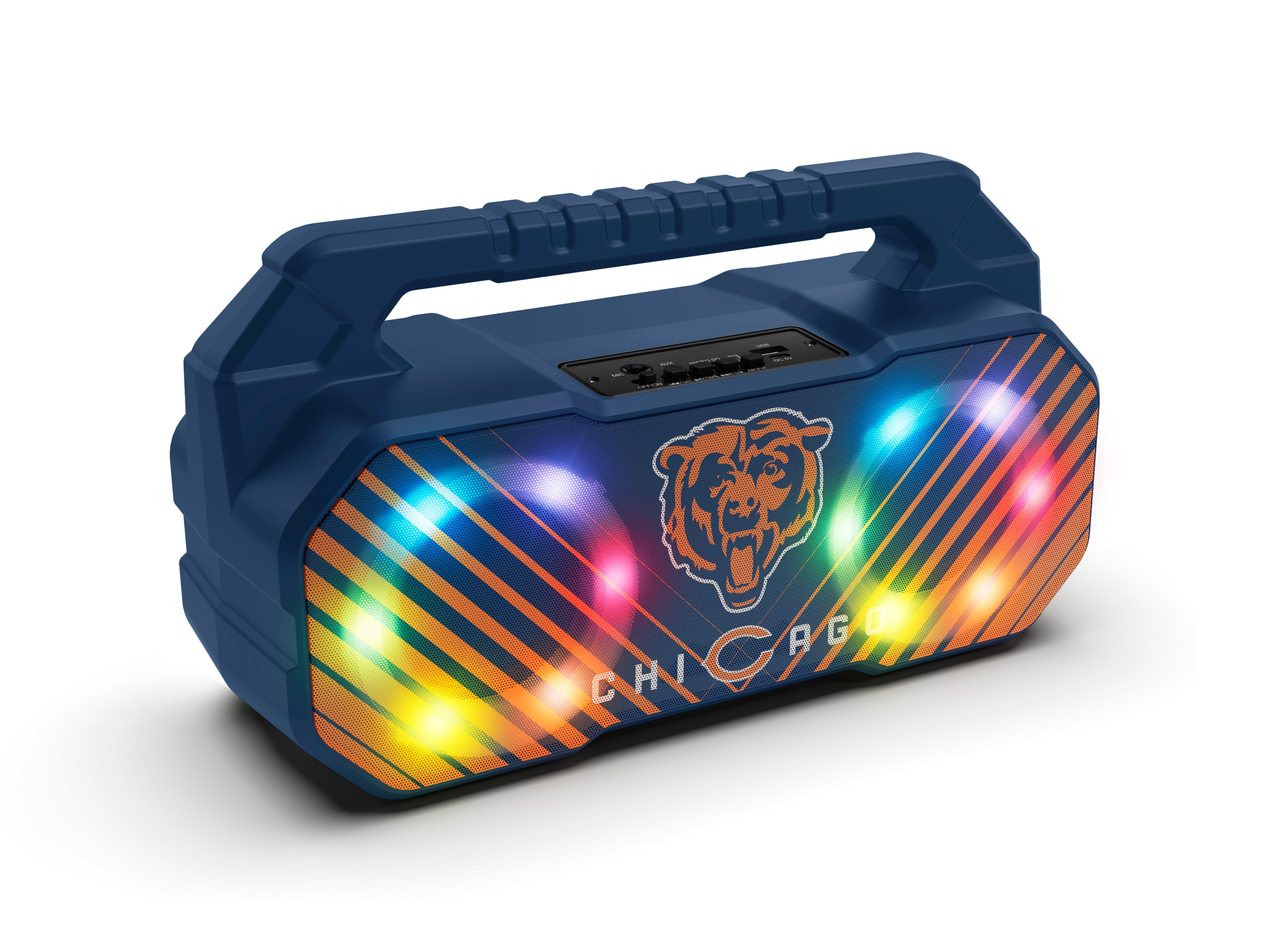 Chicago Bears NFL Shockbox Bluetooth BOOMBOX Speaker with FM Radio
