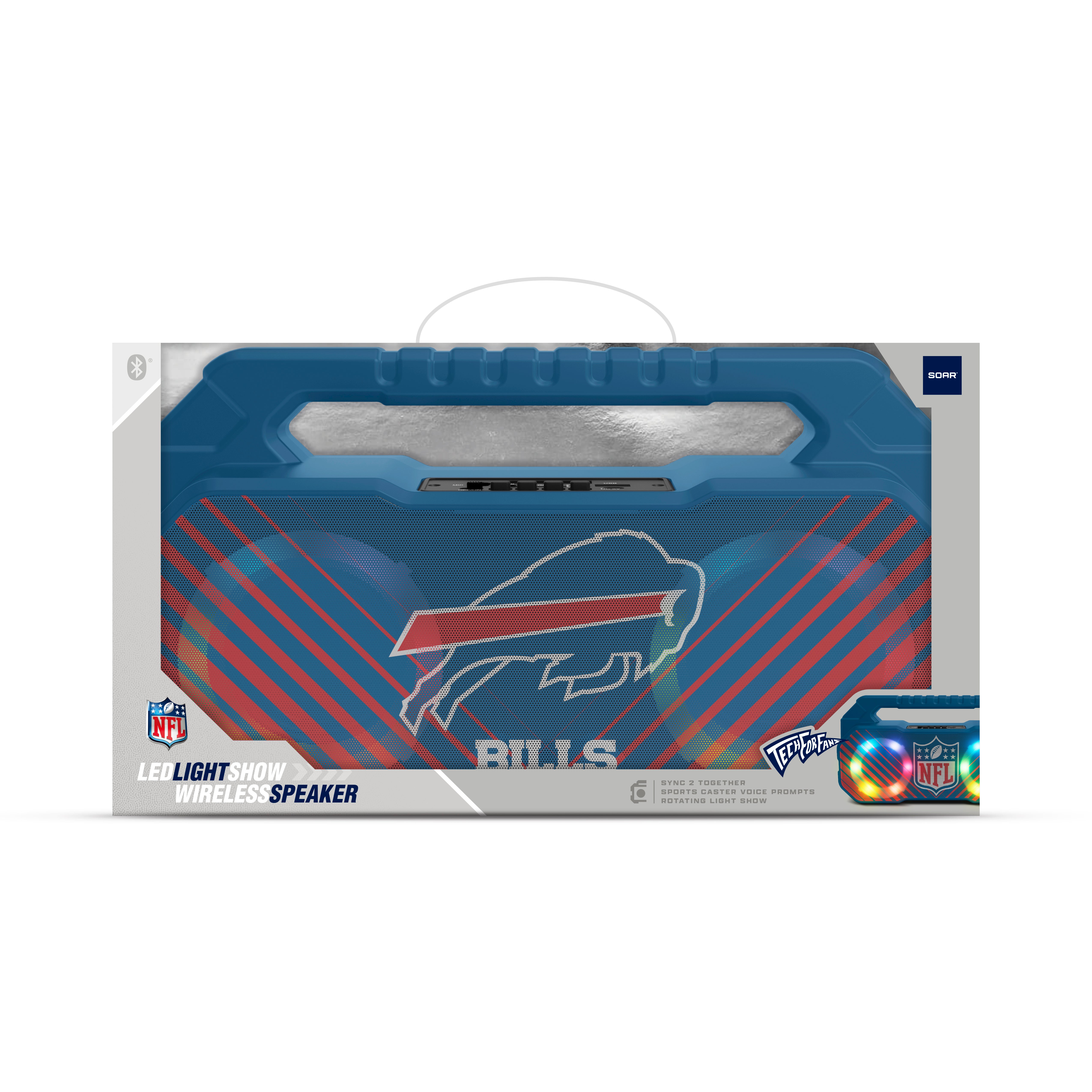 Buffalo Bills NFL Shockbox Bluetooth BOOMBOX Speaker with FM Radio