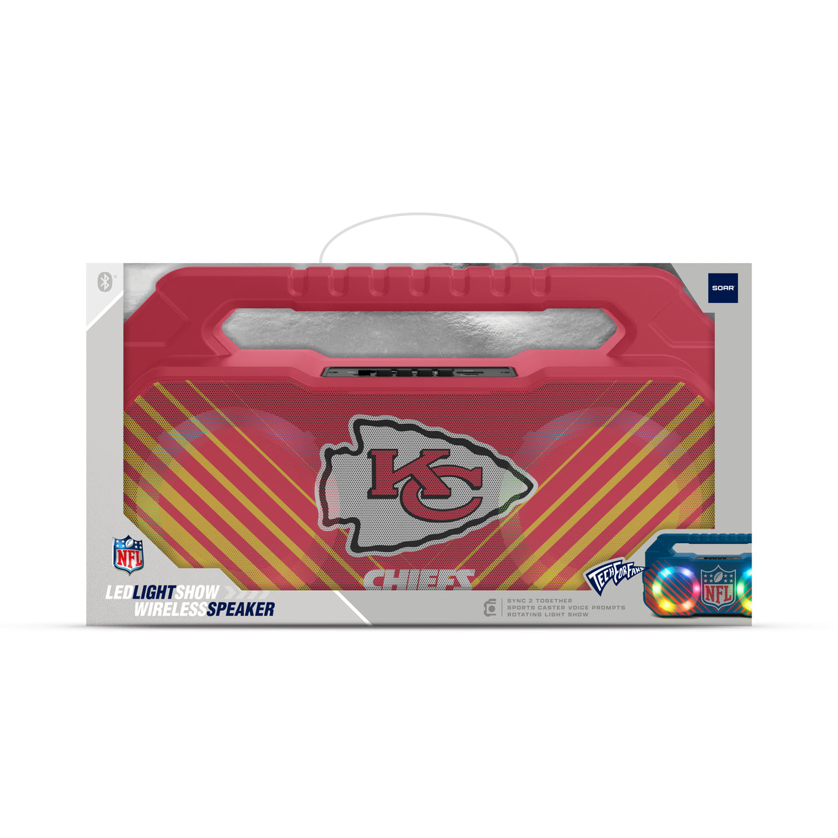 Kansas City Chiefs NFL Shockbox Bluetooth BOOMBOX Speaker with FM Radio