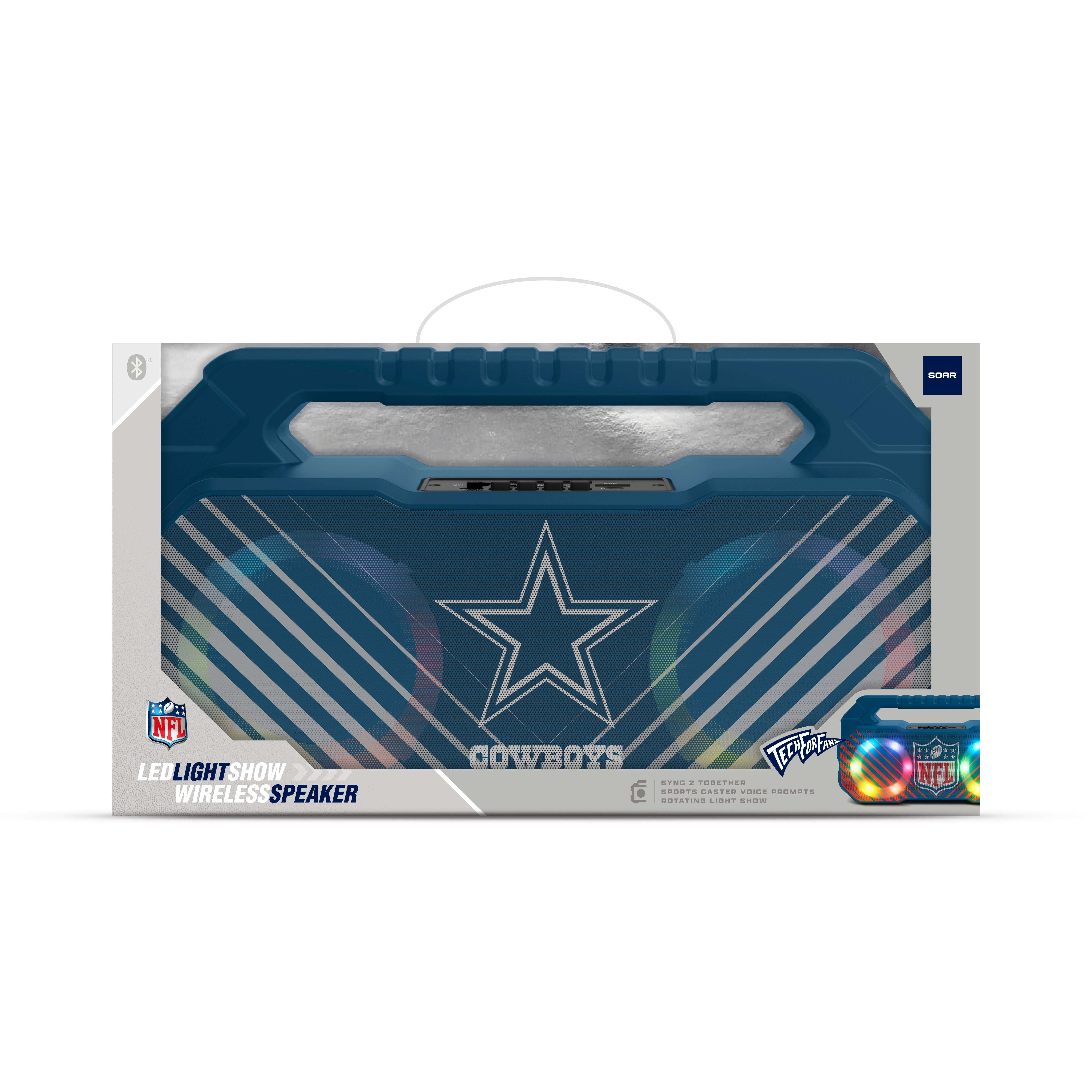 Dallas Cowboys NFL Shockbox Bluetooth BOOMBOX Speaker with FM Radio