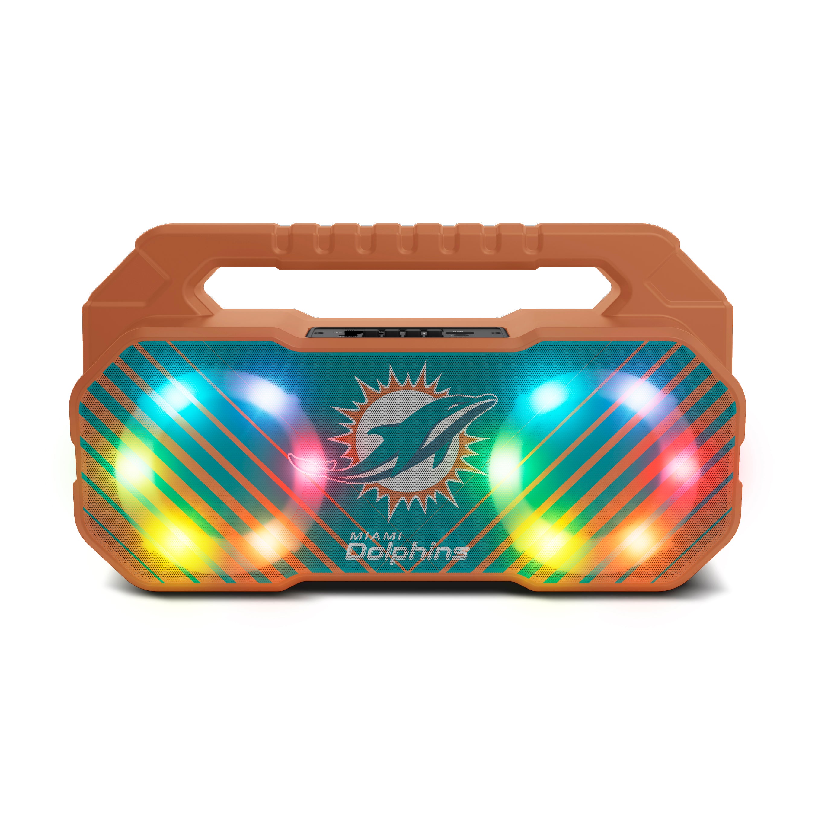Miami Dolphins NFL Shockbox Bluetooth BOOMBOX Speaker with FM Radio