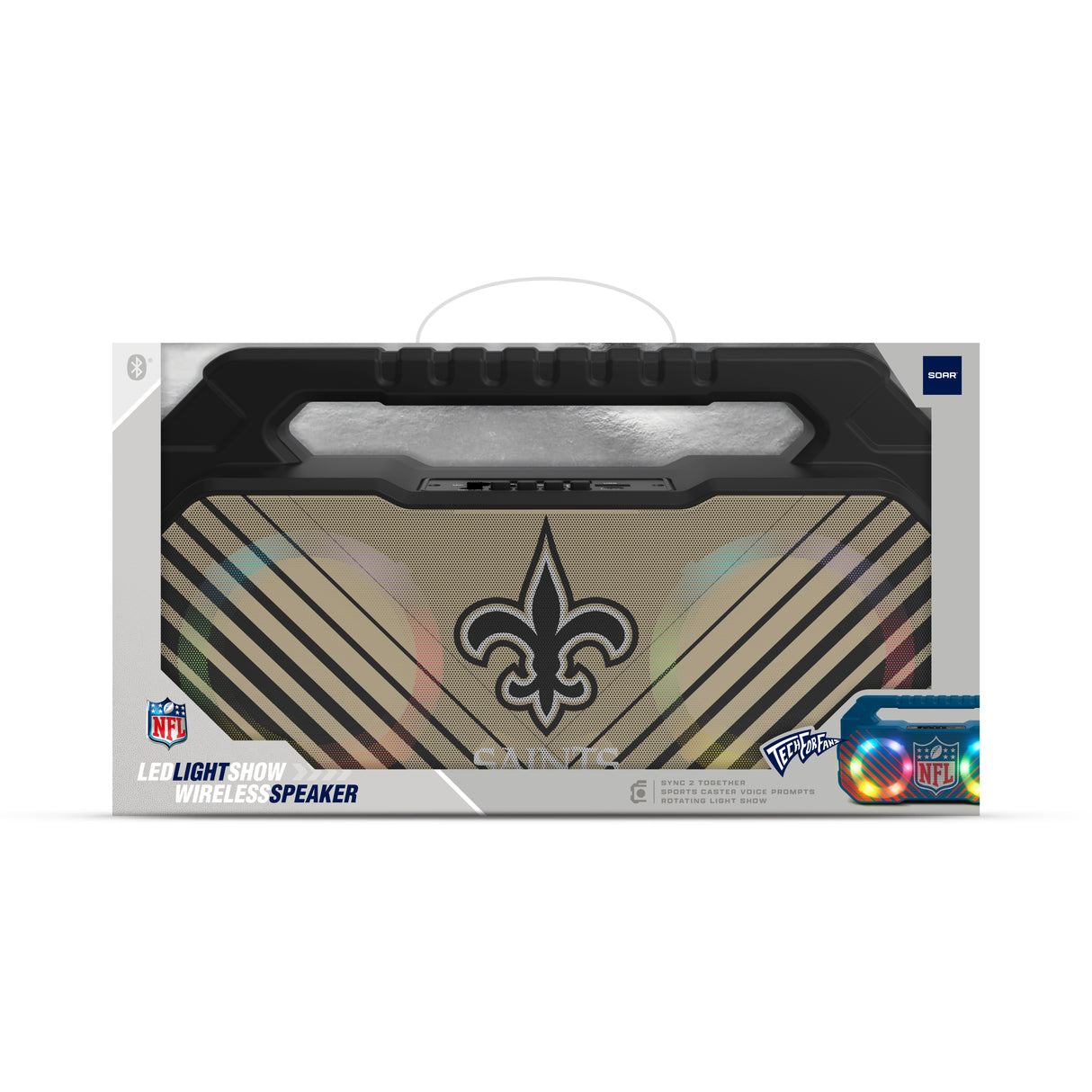 New Orlean Saints NFL Shockbox Bluetooth BOOMBOX Speaker with FM Radio