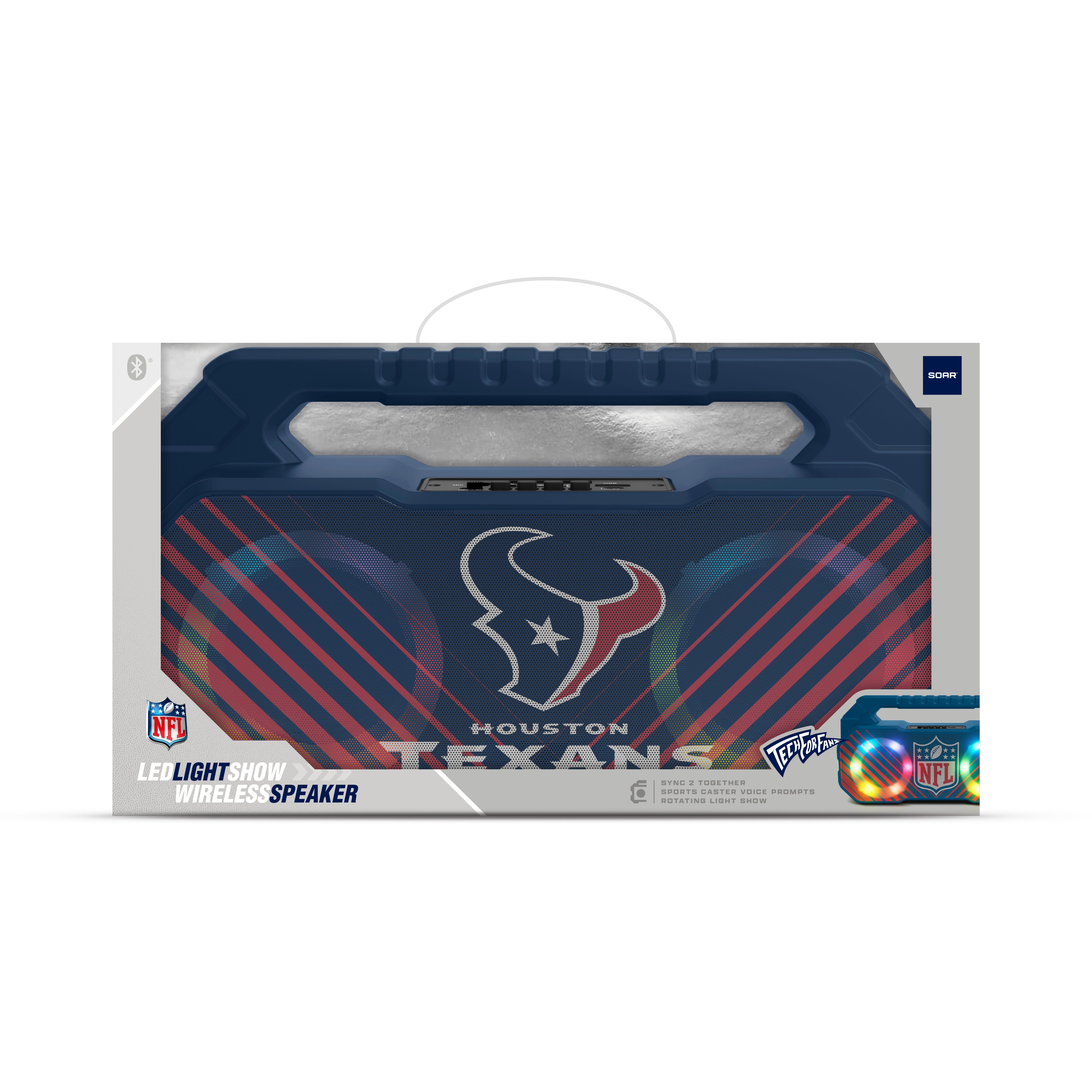 Houston Texans NFL Shockbox Bluetooth BOOMBOX Speaker with FM Radio