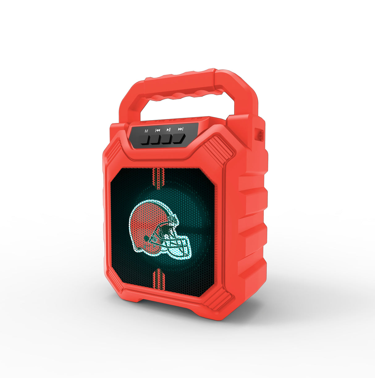 Cleveland Browns NFL Syncable Bluetooth Wireless Speaker with LED Lights
& FM Radio