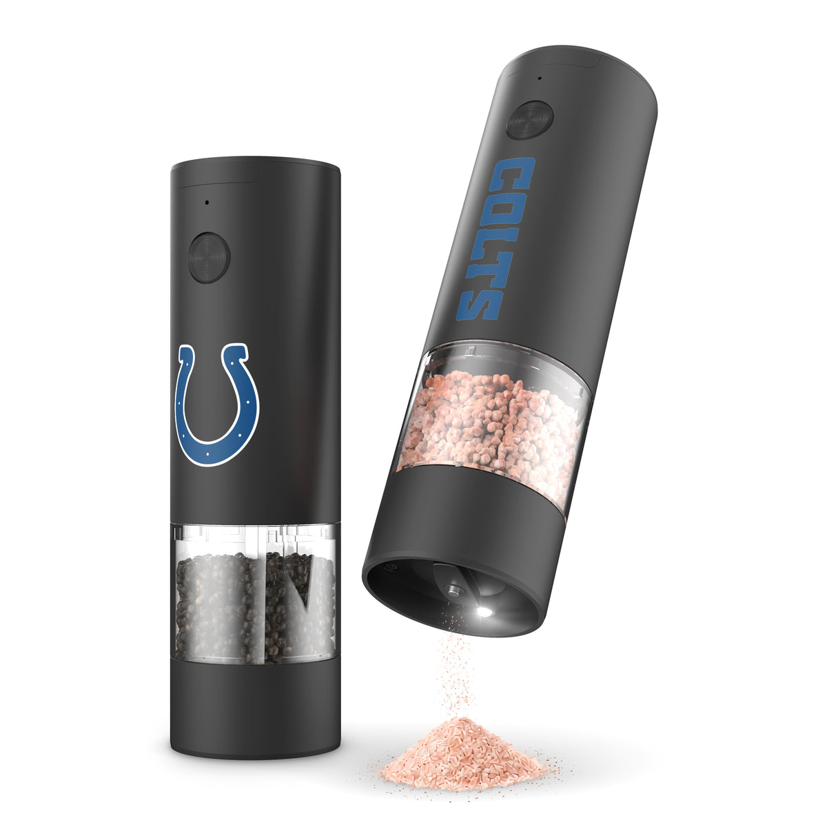 SOAR NFL Electric Salt and Pepper Grinder Set- Indianapolis Colts