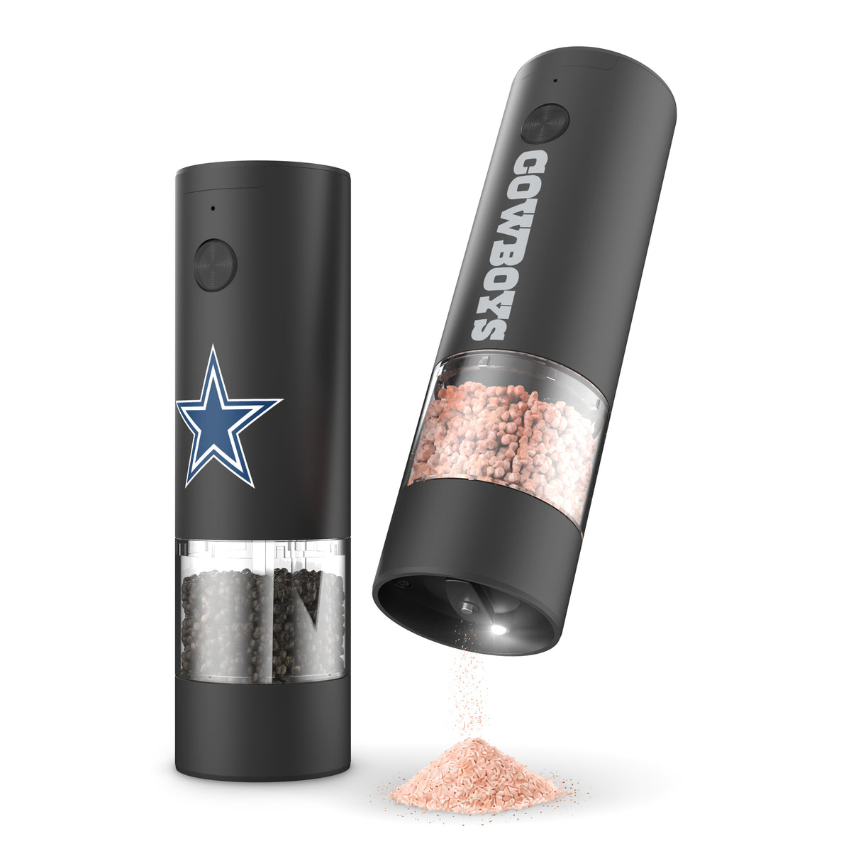 SOAR NFL Electric Salt and Pepper Grinder Set- Dallas Cowboys