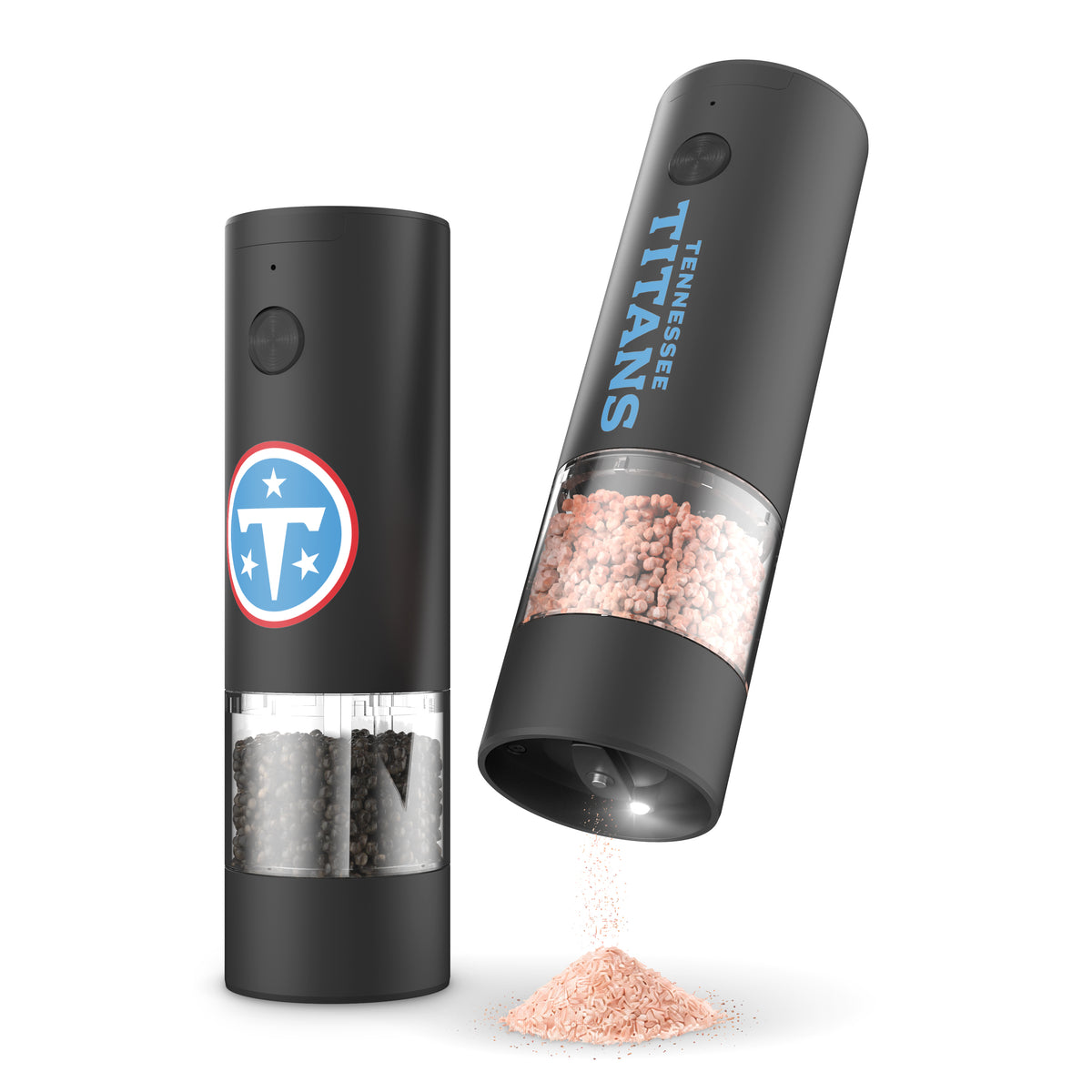SOAR NFL Electric Salt and Pepper Grinder Set- Tennessee Titans