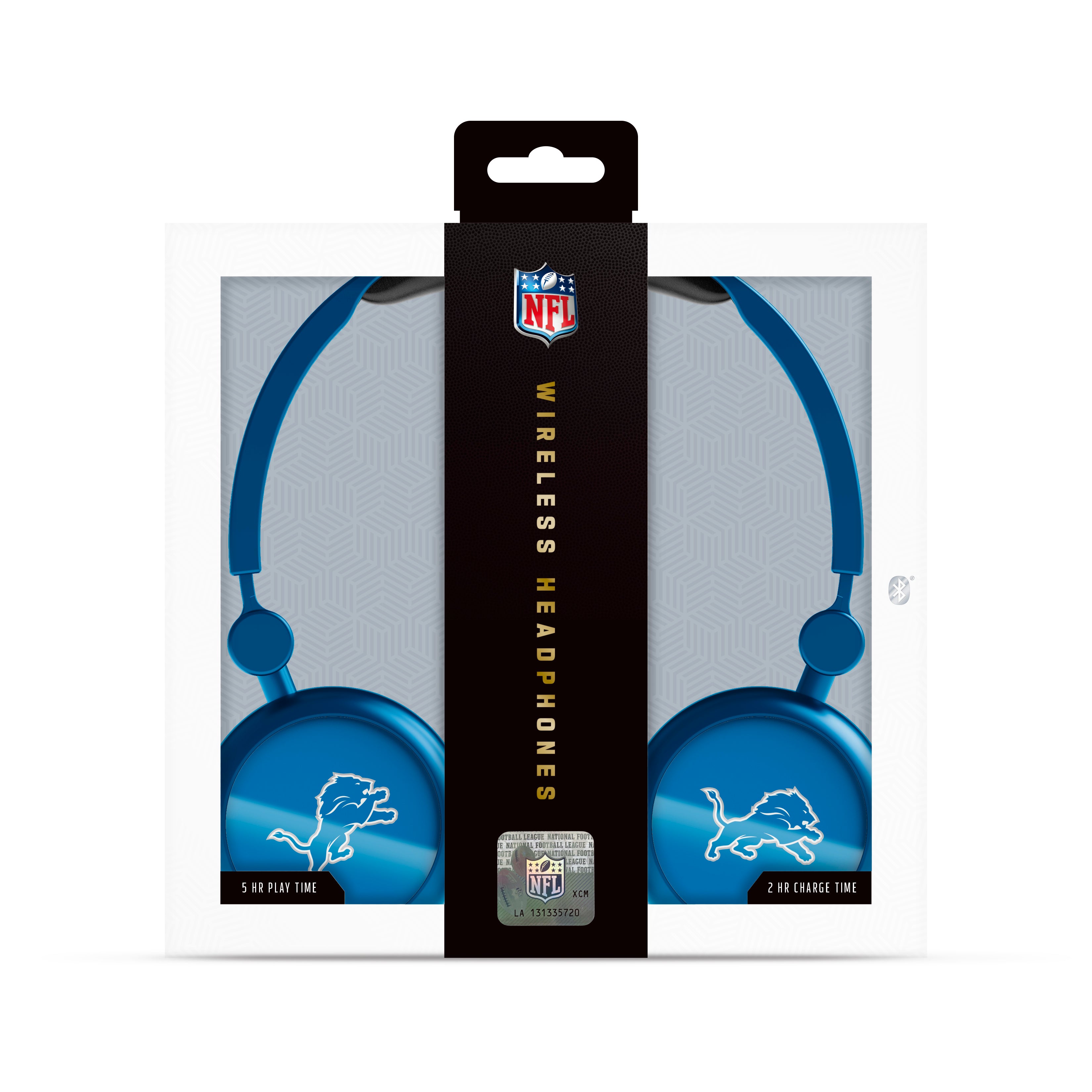 Detroit Lions NFL Lightweight Wireless Bluetooth On-Ear Headphones