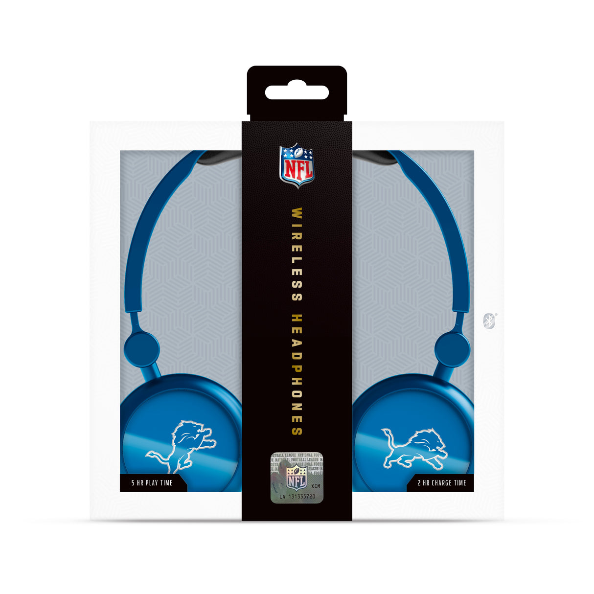 Detroit Lions NFL Lightweight Wireless Bluetooth On-Ear Headphones