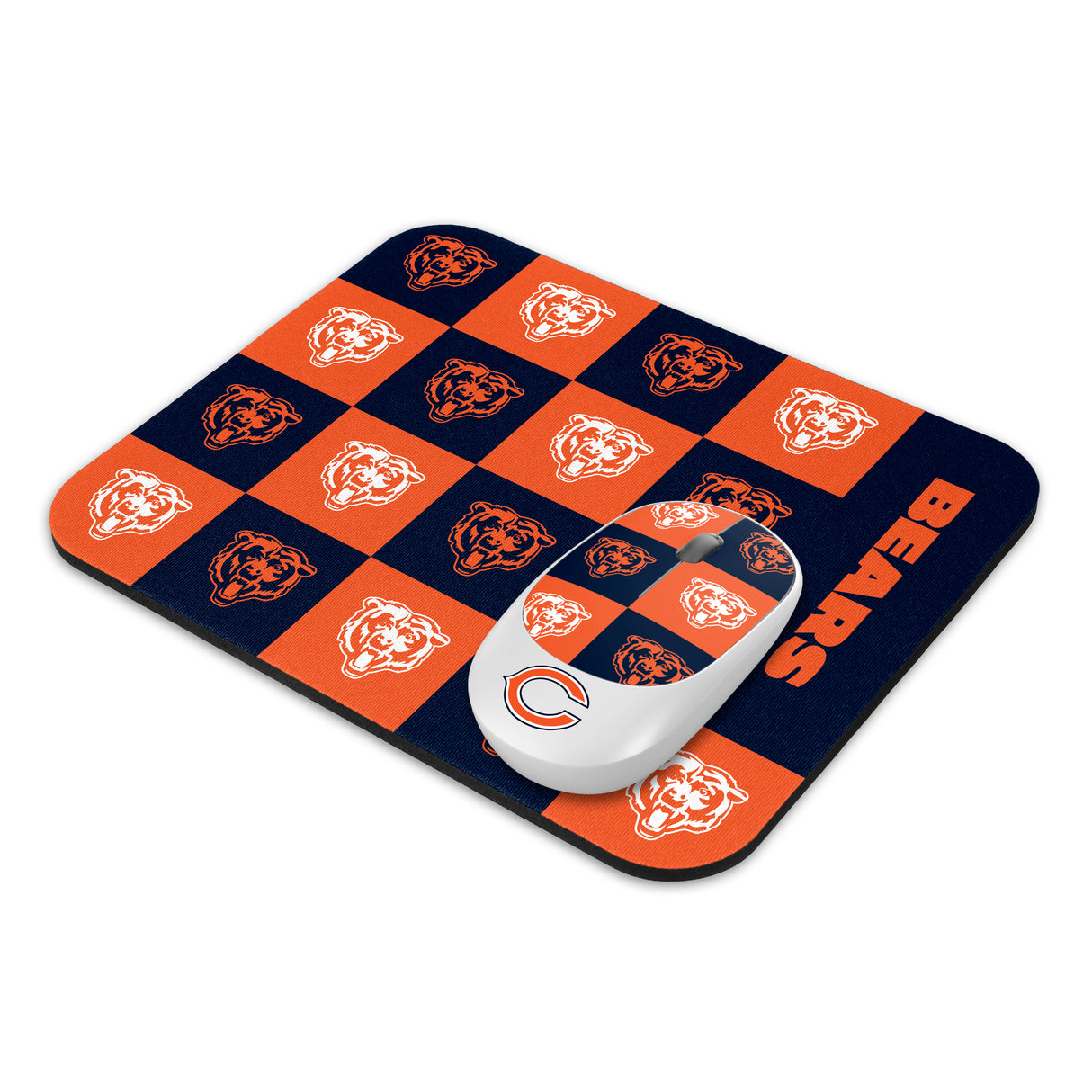 SOAR NFL Wireless Mouse and Mouse Pad- New Checkered Design
