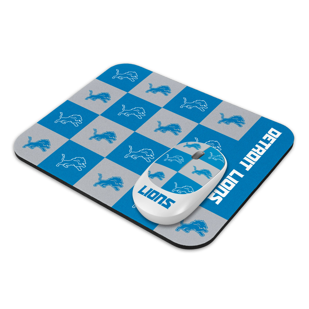 SOAR NFL Wireless Mouse and Mouse Pad- New Checkered Design