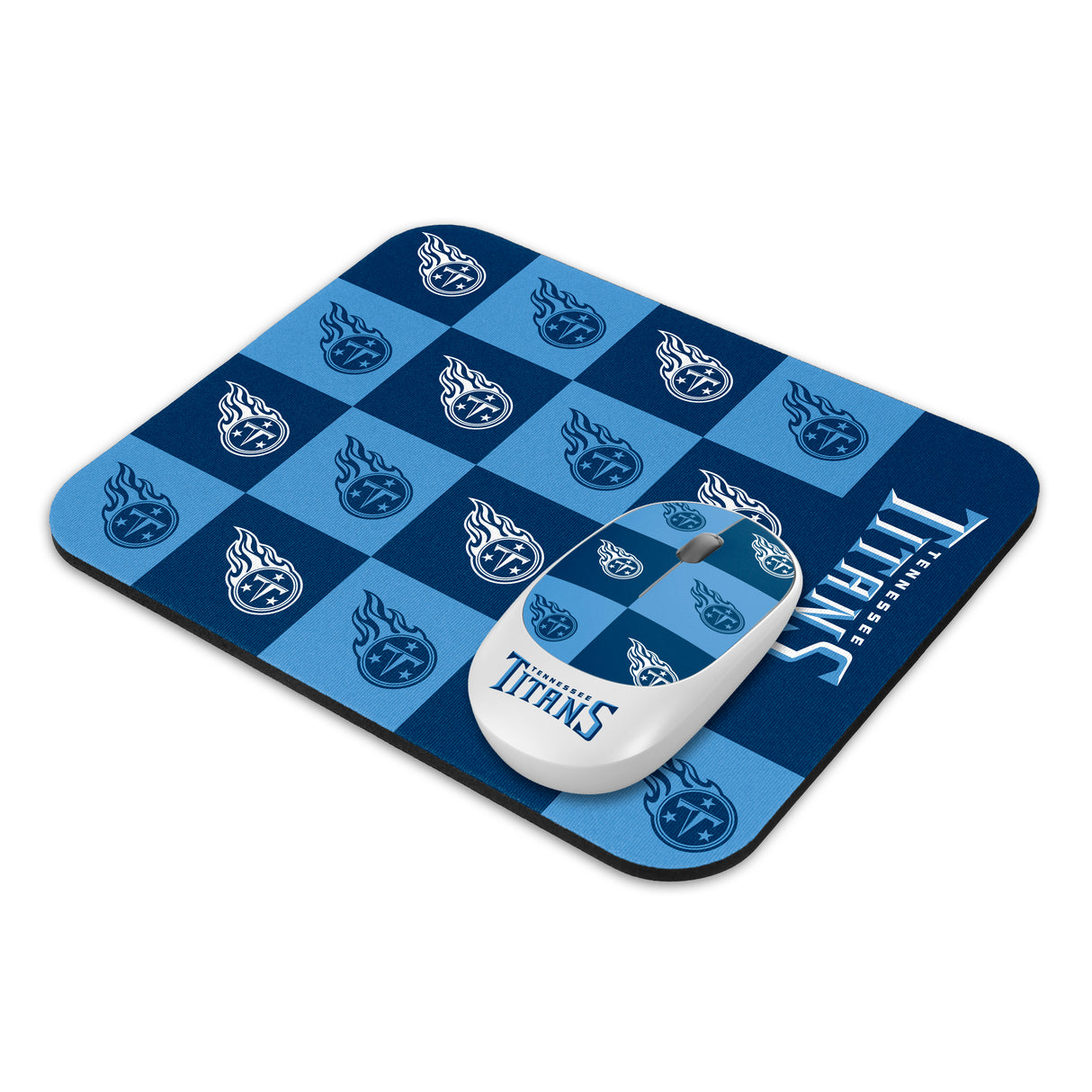 SOAR NFL Wireless Mouse and Mouse Pad- New Checkered Design