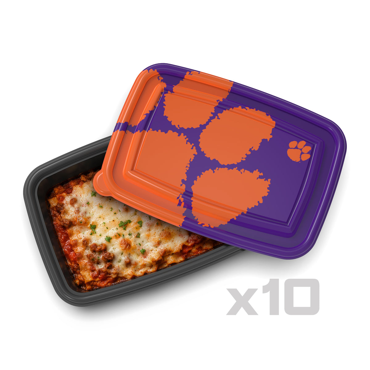 SOAR NCAA Meal Prep Container- 20 piece- Clemson Tigers
