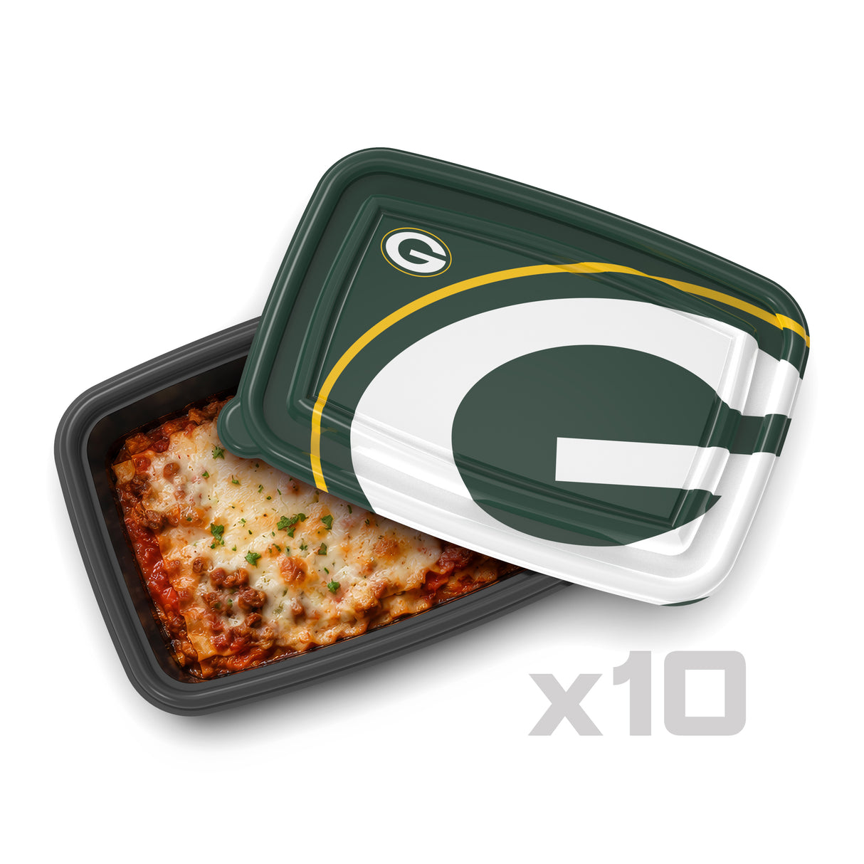 SOAR NFL Meal Prep Container- 20 piece- Green Bay Packers