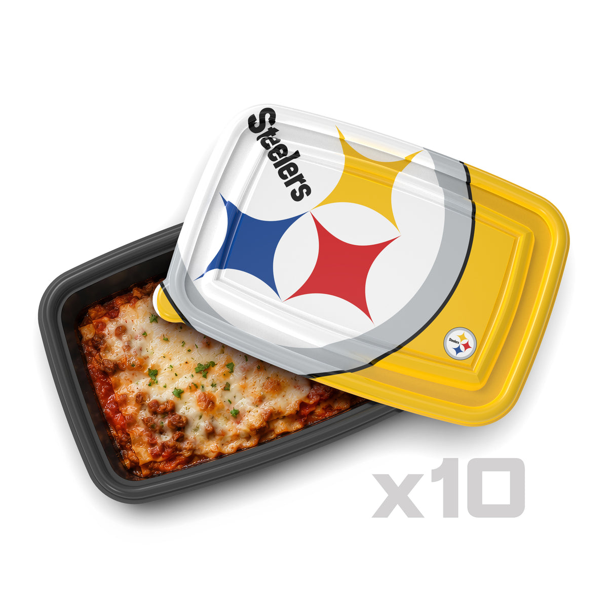 SOAR NFL Meal Prep Container- 20 piece- Pittsburgh Steelers