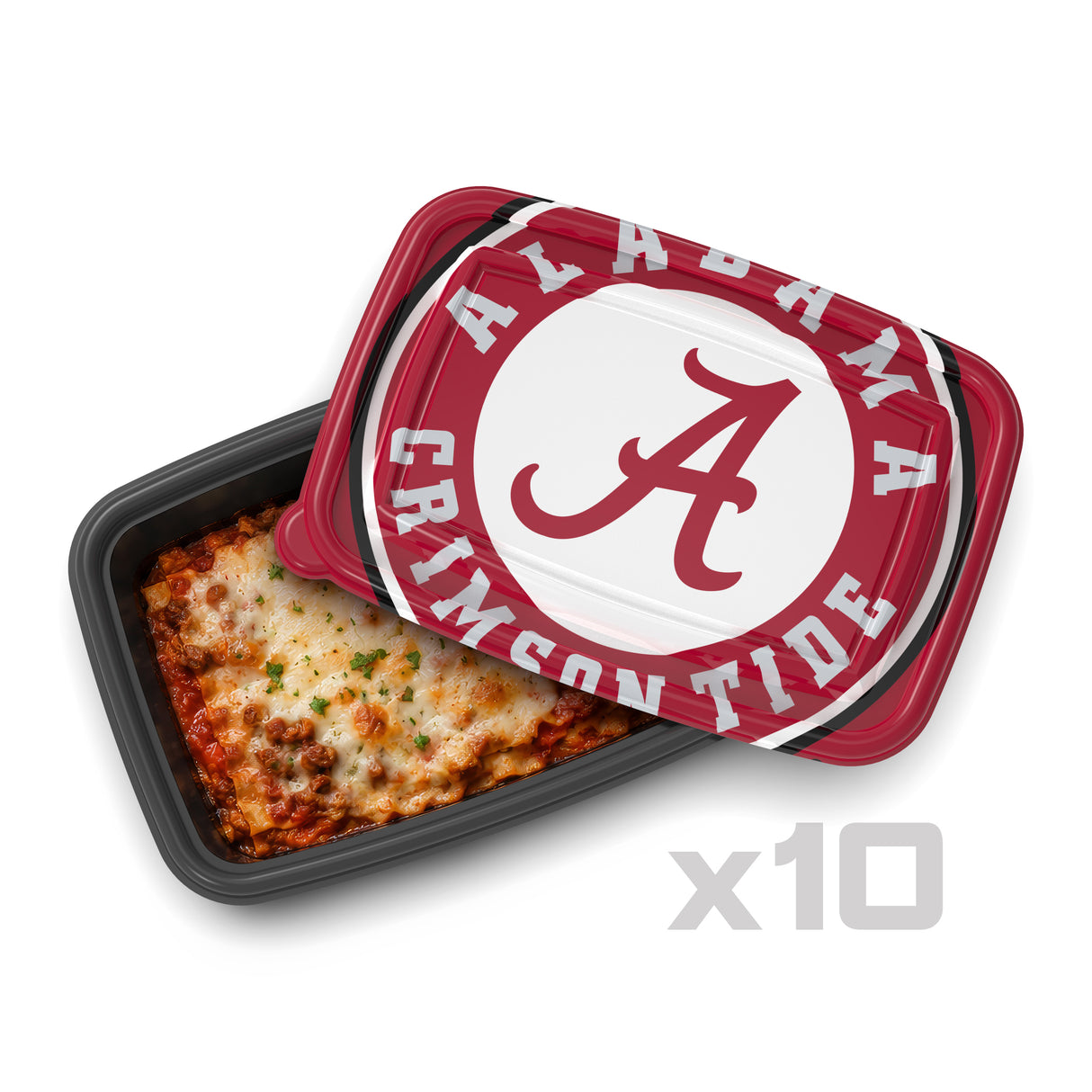 SOAR NCAA Meal Prep Container- 20 piece- Alabama Crimson Tide