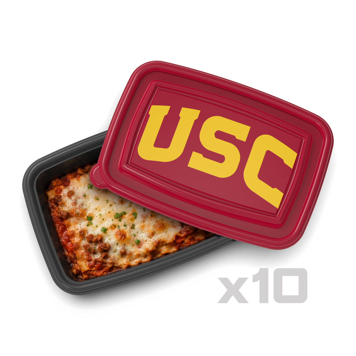 SOAR NCAA Meal Prep Container- 20 piece- USC Trojans