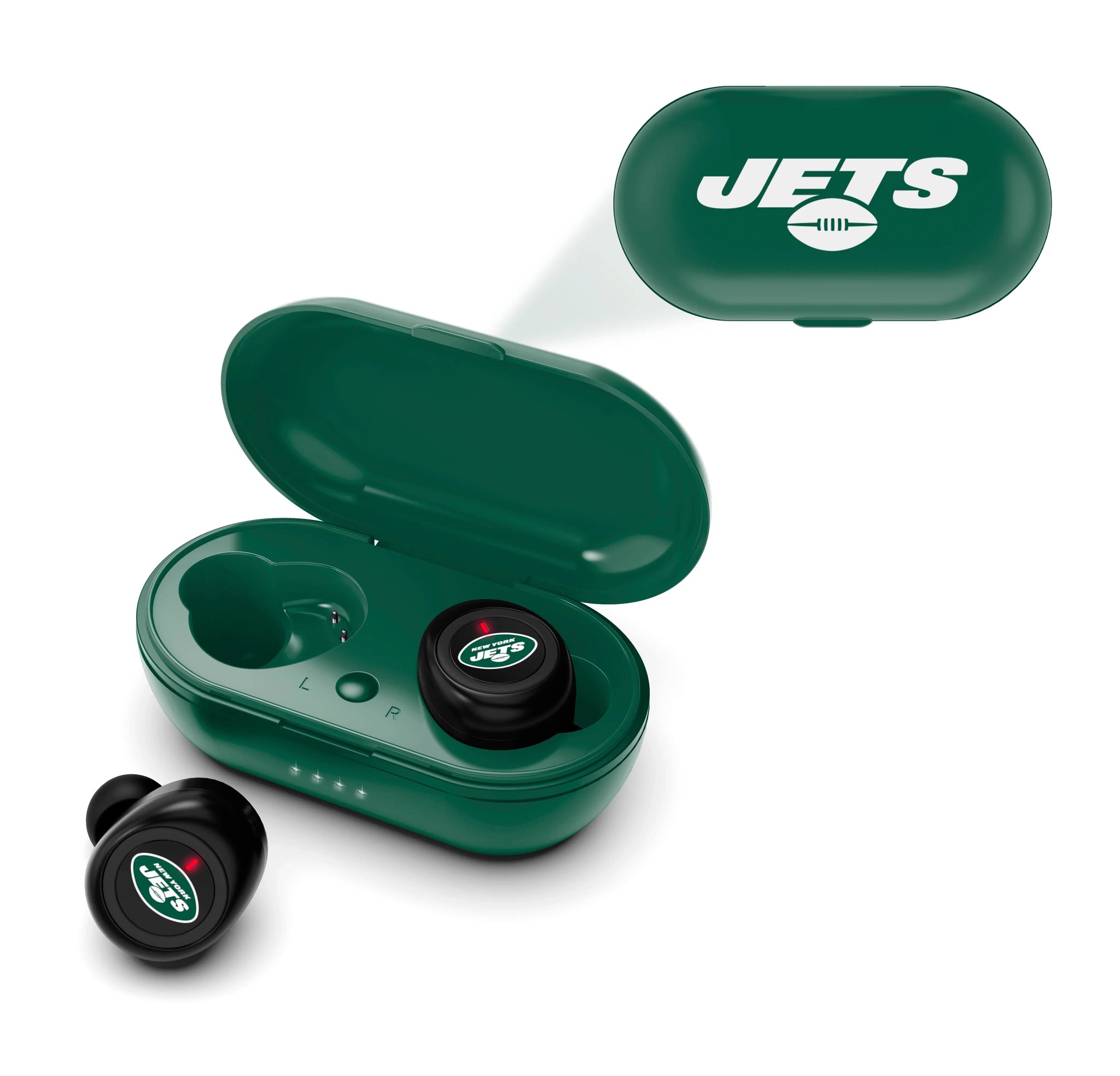 New York Giants True Wireless Earbuds deals NFL Blue Case Team Logo New