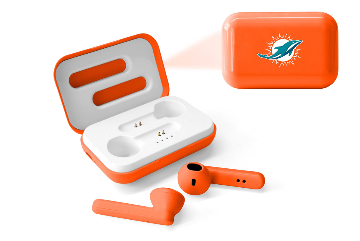 Miami Dolphins NFL True Wireless Earbuds