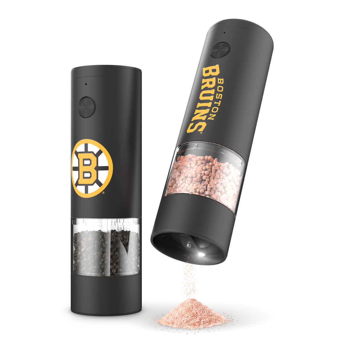 SOAR NHL Electric Salt and Pepper Grinder Set- Boston Bruins