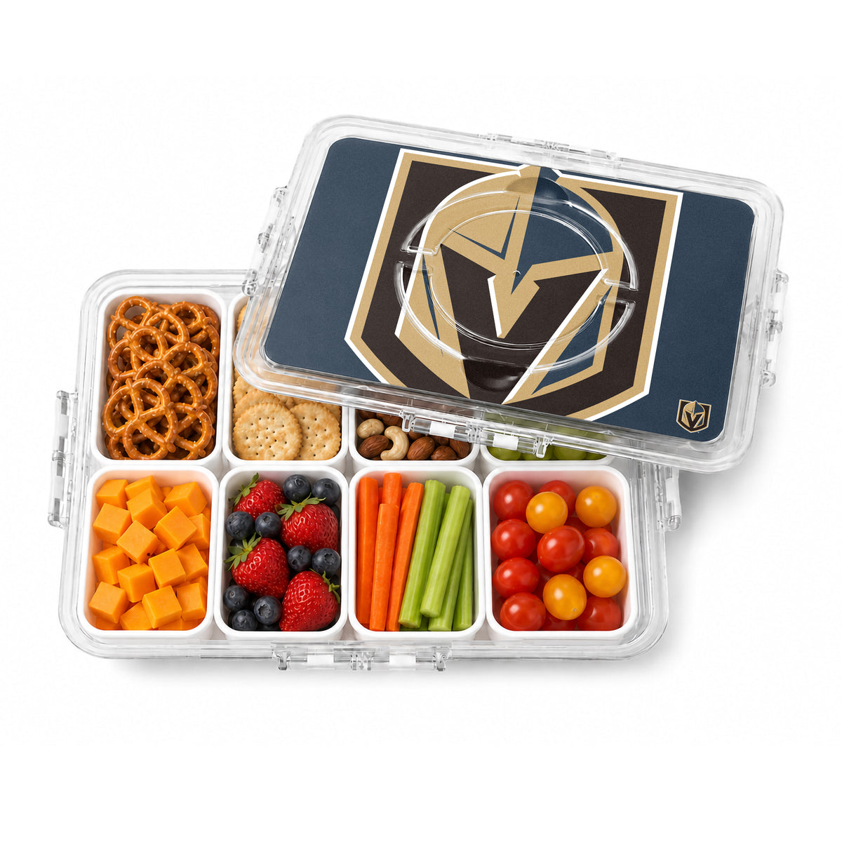 SOAR NHL Snackle Box- 8 Compartments- Vegas Golden Knights