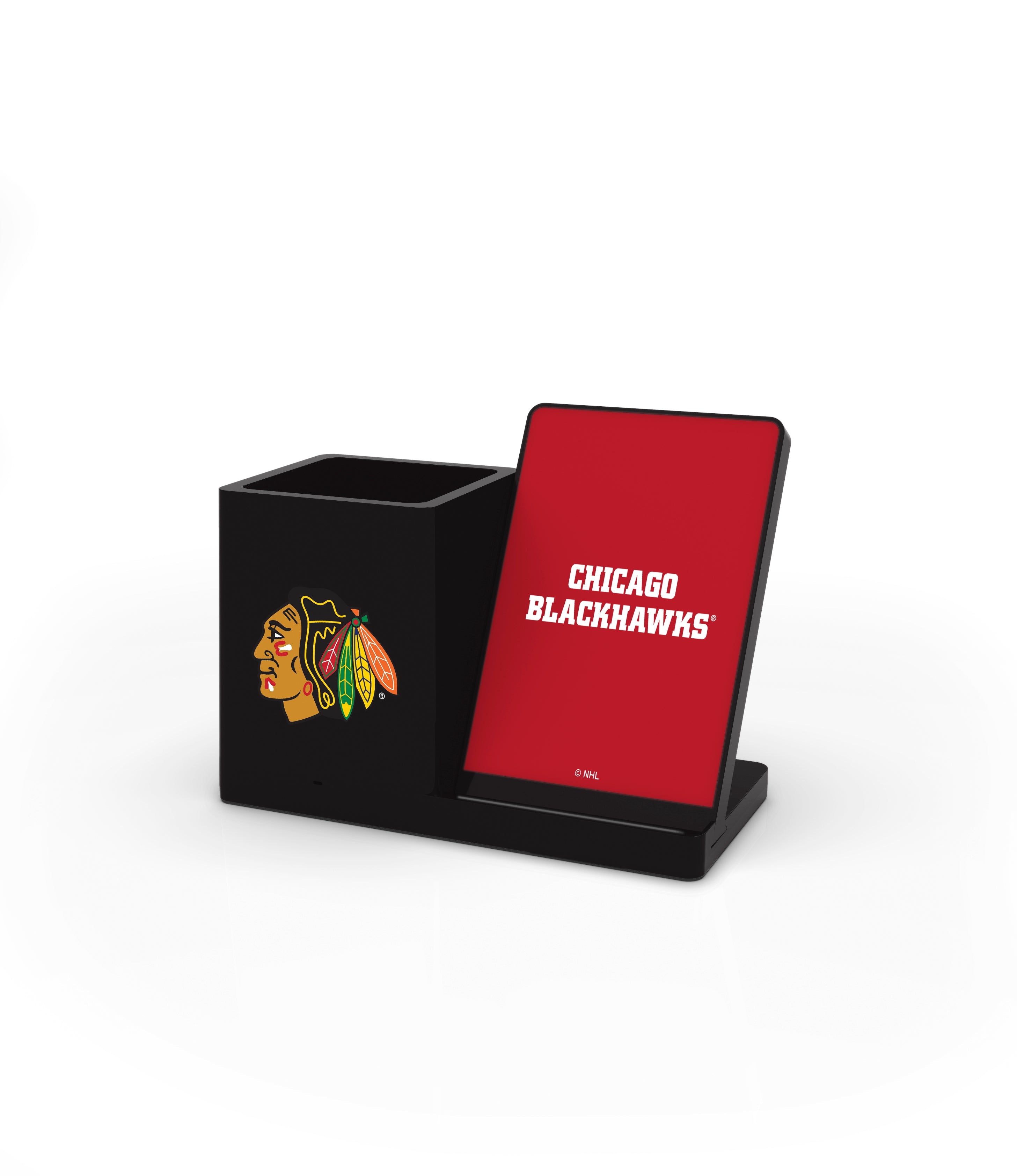 Chicago Blackhawks NHL Wireless Charging Pen Cup