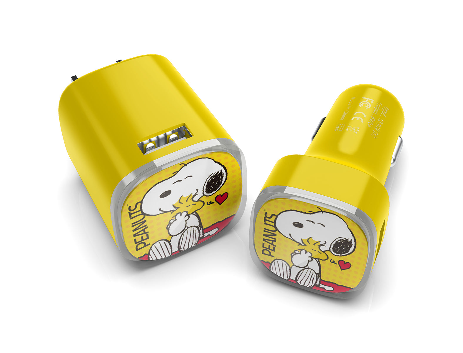 Peanuts Basic Snoopy Wall and Car Charger Combo