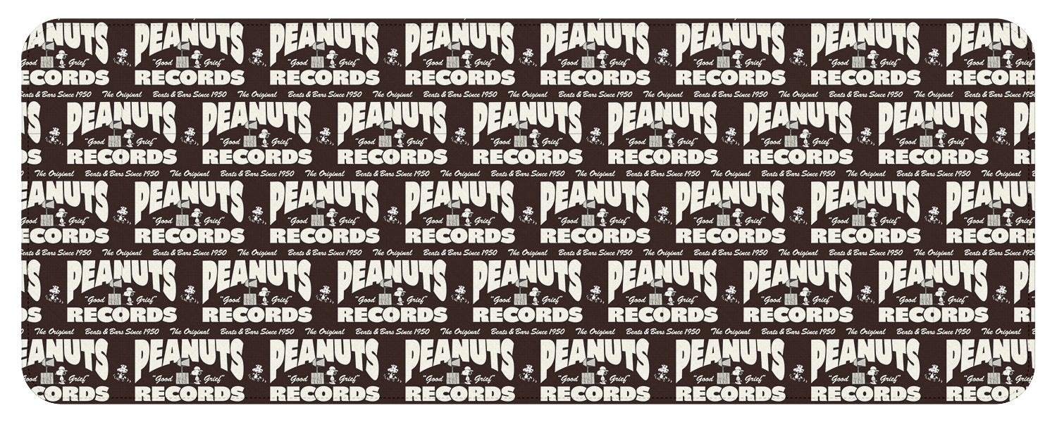 Peanuts Black Records Desk Mat